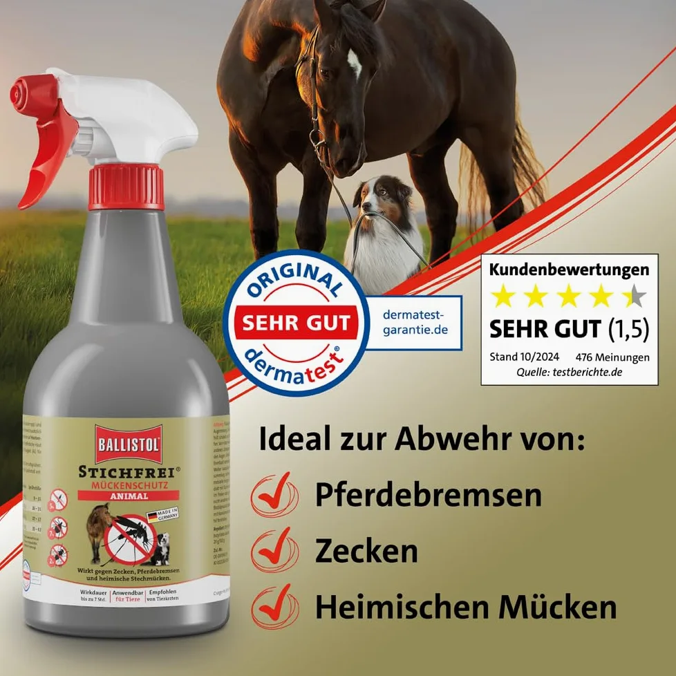 Ballistol, liquido anti-punture per animali, Unisex, Stichfrei Animal 5 Liter, Kanister, 5 litri