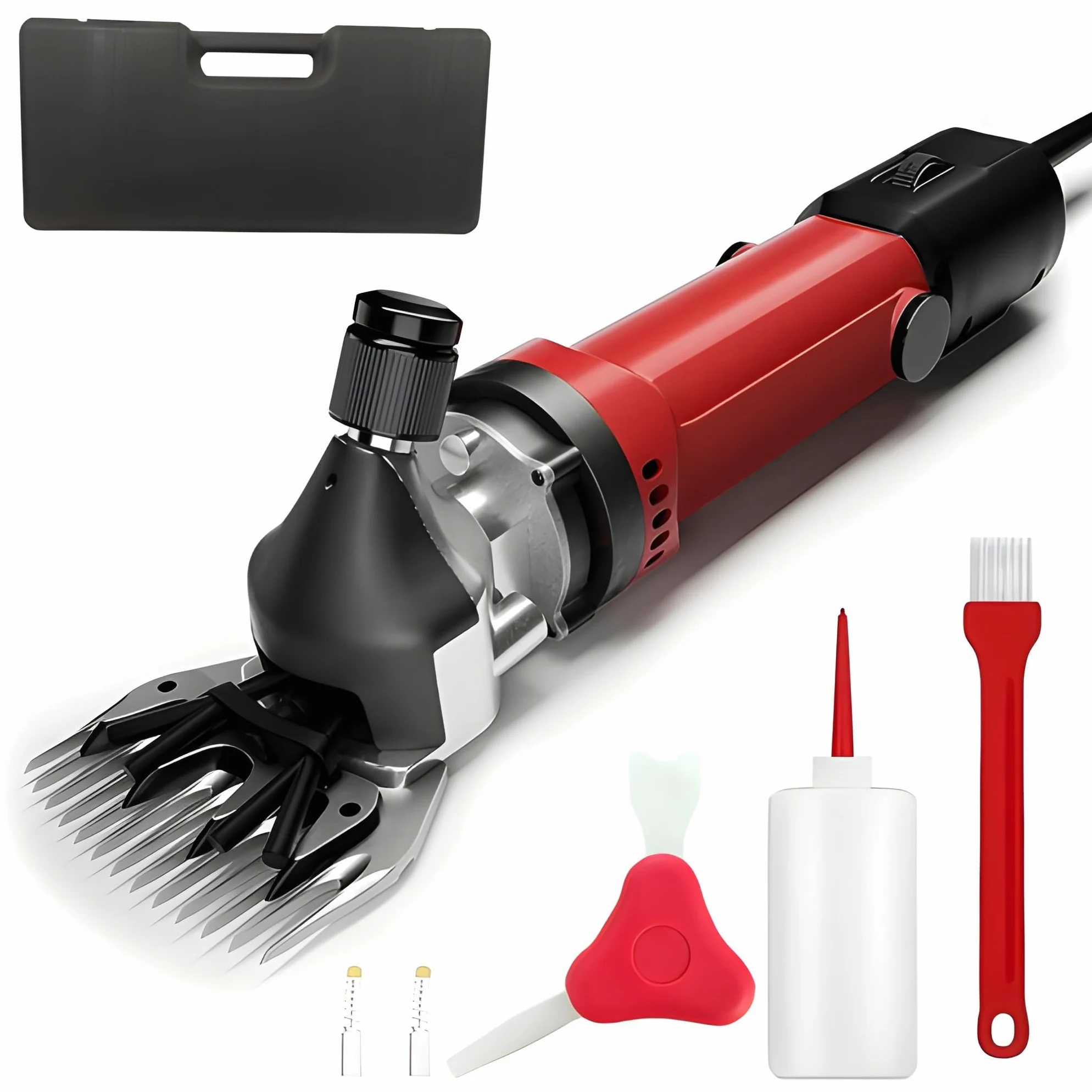 Tosapecore Tosatrice Elettrica Professionale per Pecore Capre Lama Alpaca con Motore 550W Regolabile 6 Velocità Valigetta e Accessori Inclusi