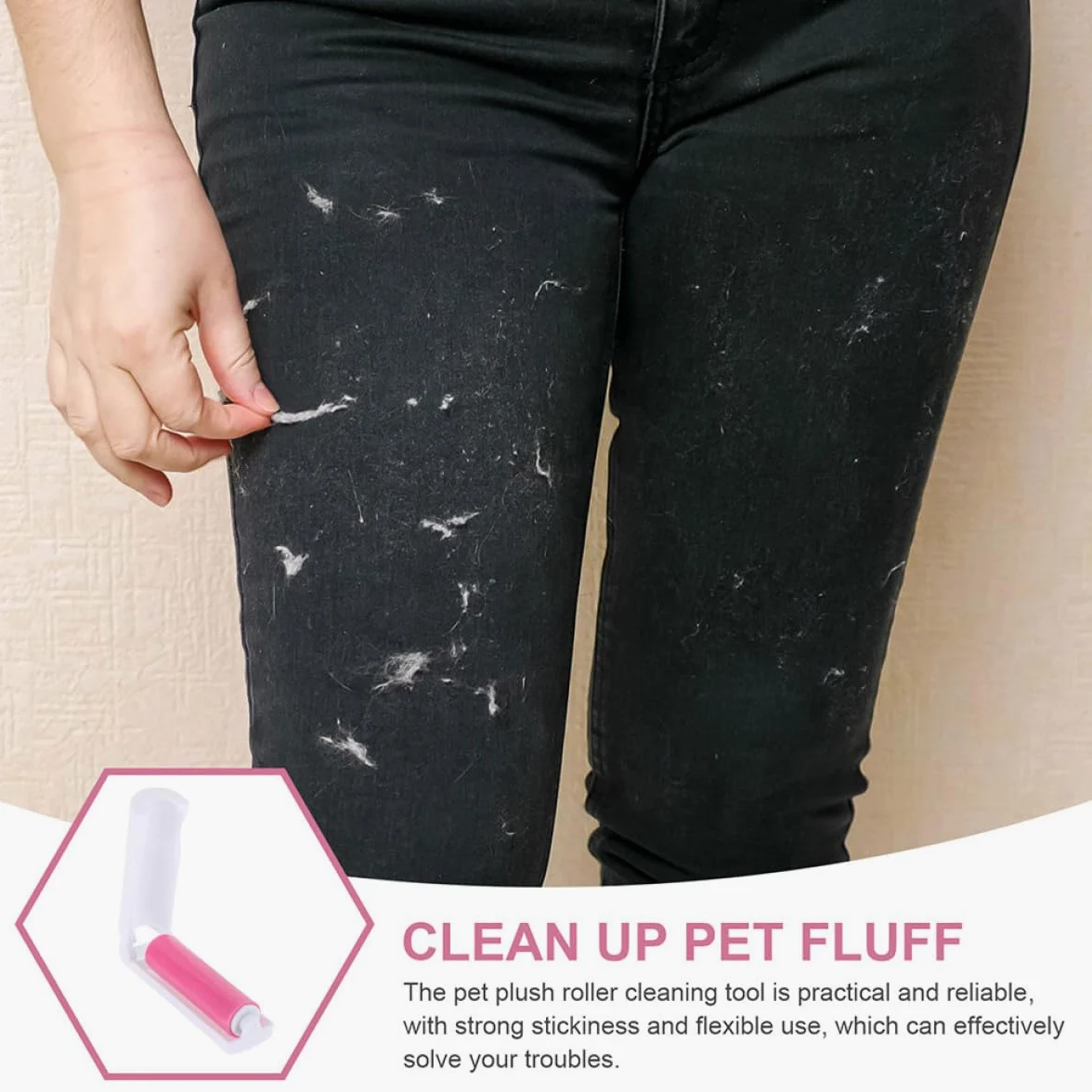 BESTYASH Rullo Adesivo Portatile per Peli di Animali Domestici 20 Pezzi in Plastica Riutilizzabile ed Efficiente la Routine di Pulizia e Viaggi