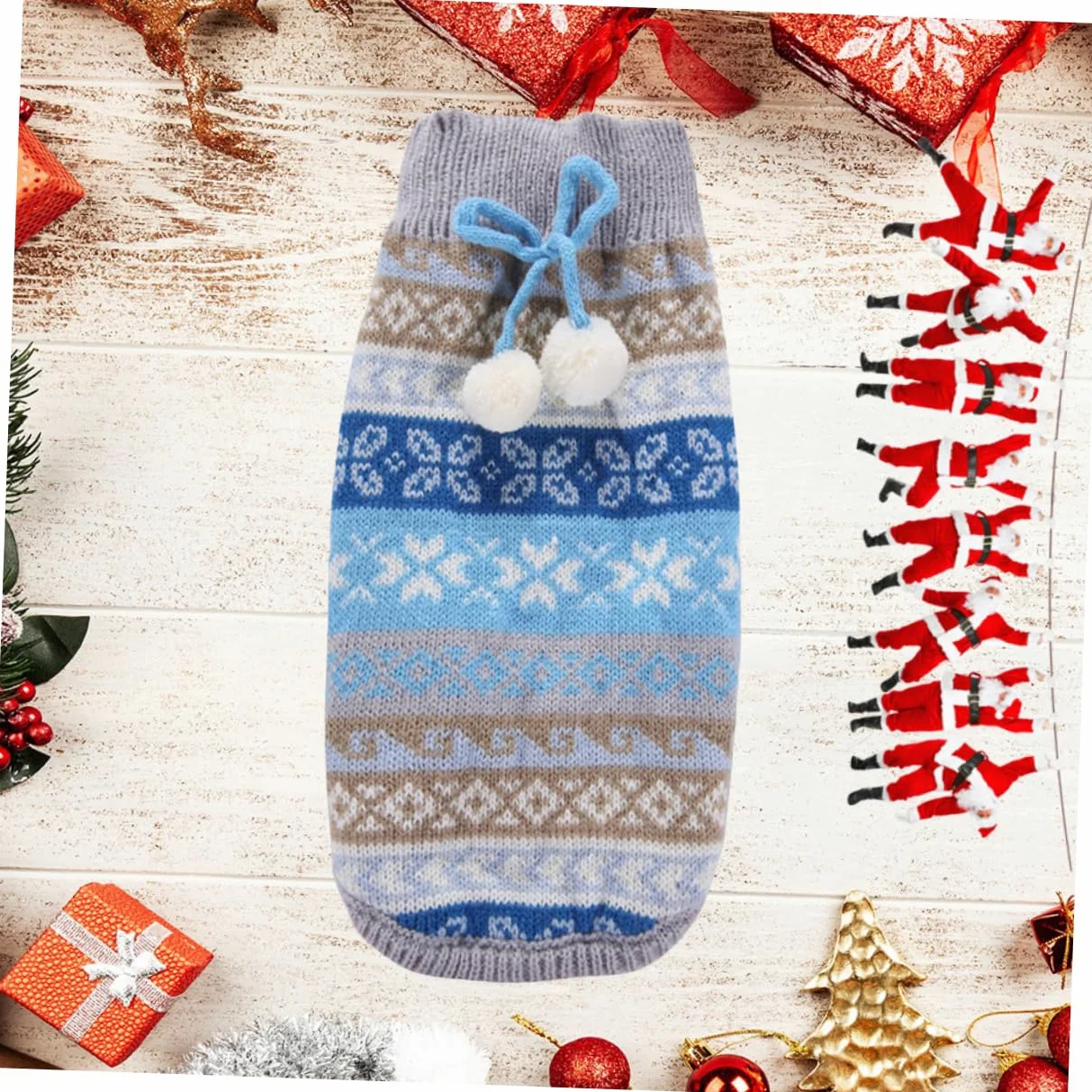 BESPORTBLE 3 Pz Vestiti per Cani Compagnia Maglione Natalizio per Animali Domestici Costume Cane Gatto di Natale Cappotto per Cani Natalizi Maglione Caldo Inverno Prodotti per Animali