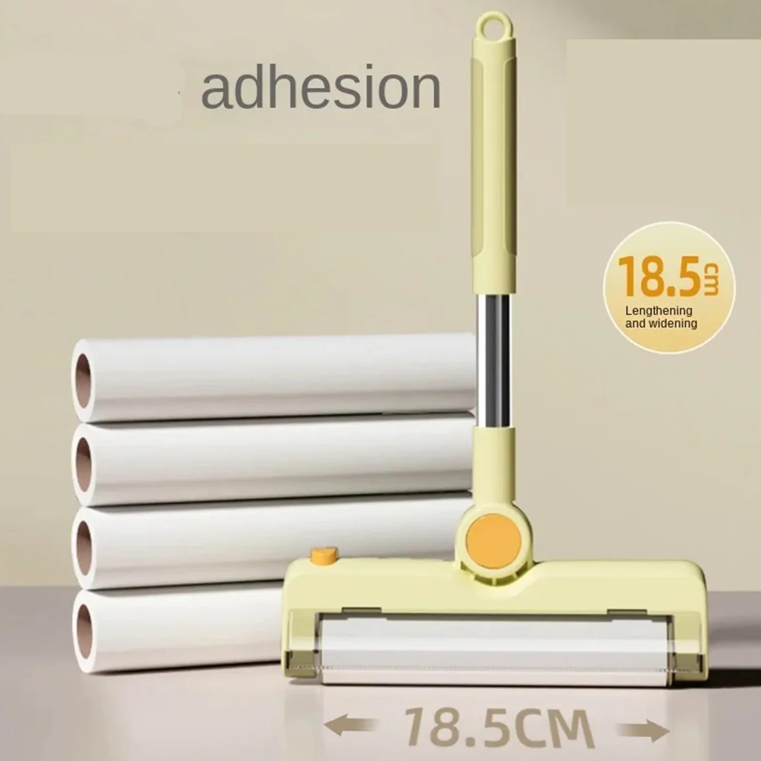 8/10pcs Allargare Lanugine Attaccare Rullo del Cane Gatto di Rimozione dei Capelli Abbigliamento Adesivo Pelabile Ricarica Nucleo Ricambio per Vestiti, Divano, Letto(Beige-8rolls)