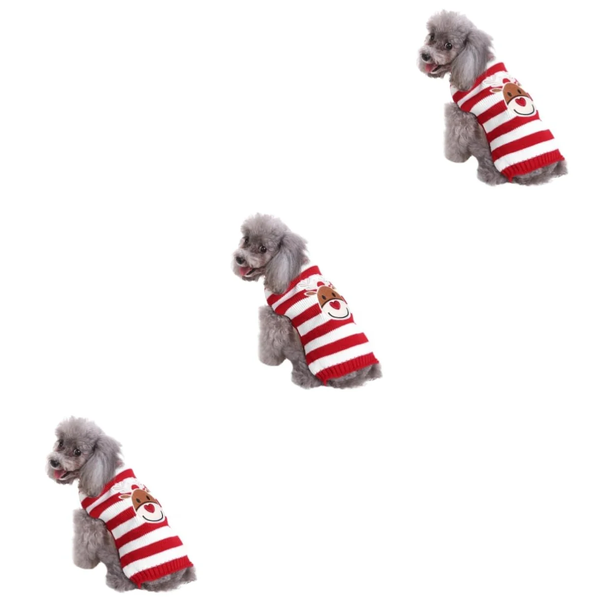 Mipcase 3 Pz Maglione Natalizio per Animali Domestici Costume da Gatto di Natale Maglione per Cani in Pile per Cani Costume Cane Natale Maglioni Cane Vestiti Invernali per