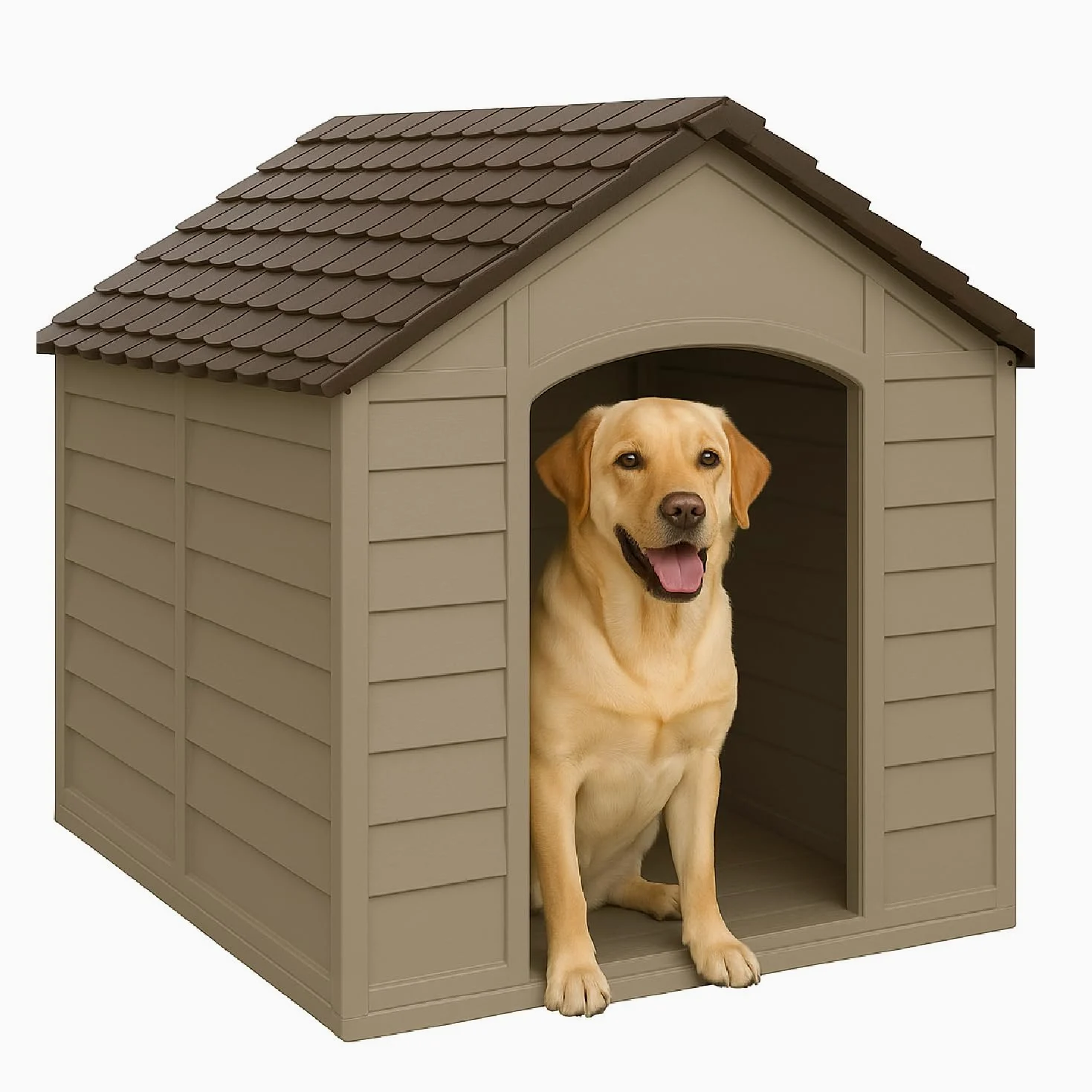 Crisalide® - PawsPalace Cuccia Per Animali, 2 Dimensioni, Facile Da Lavare, In Resina PVC, Facile Da Assemblare, Super Resistenze, Taglia Medio/Grande, Cuccia per Esterni (Large)