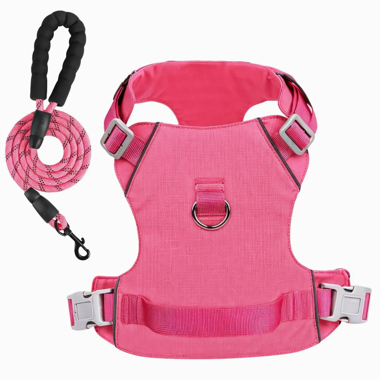 Pettorina e guinzaglio per cani regolabili, design a prova di fuga con strisce riflettenti per la sicurezza notturna