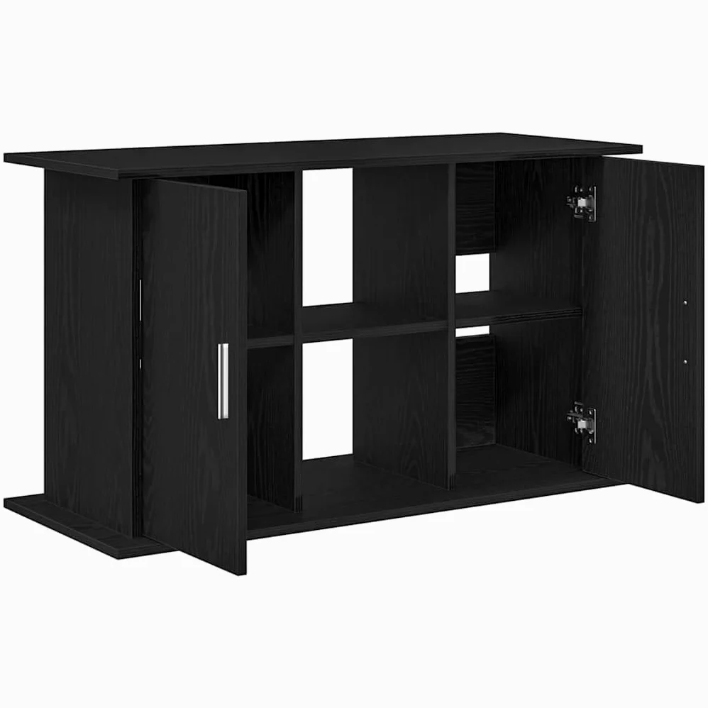vidaXL Supporto Acquario 101x41x58 cm Legno Multistrato Rovere Nero, Mobile per Acquario, unità per Acquario, mensola per Acquario, Base per Acquario