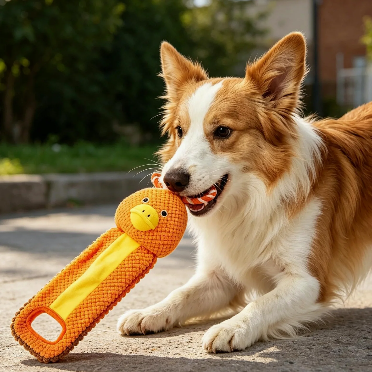 Giocattoli Dentizione Cuccioli 4 Pezzi Articoli Squittenti per Animali | Peluche per cani giocattolo rosicchiabile Per animali domestici viaggio tiro alla fune tenerli occupati antinoia