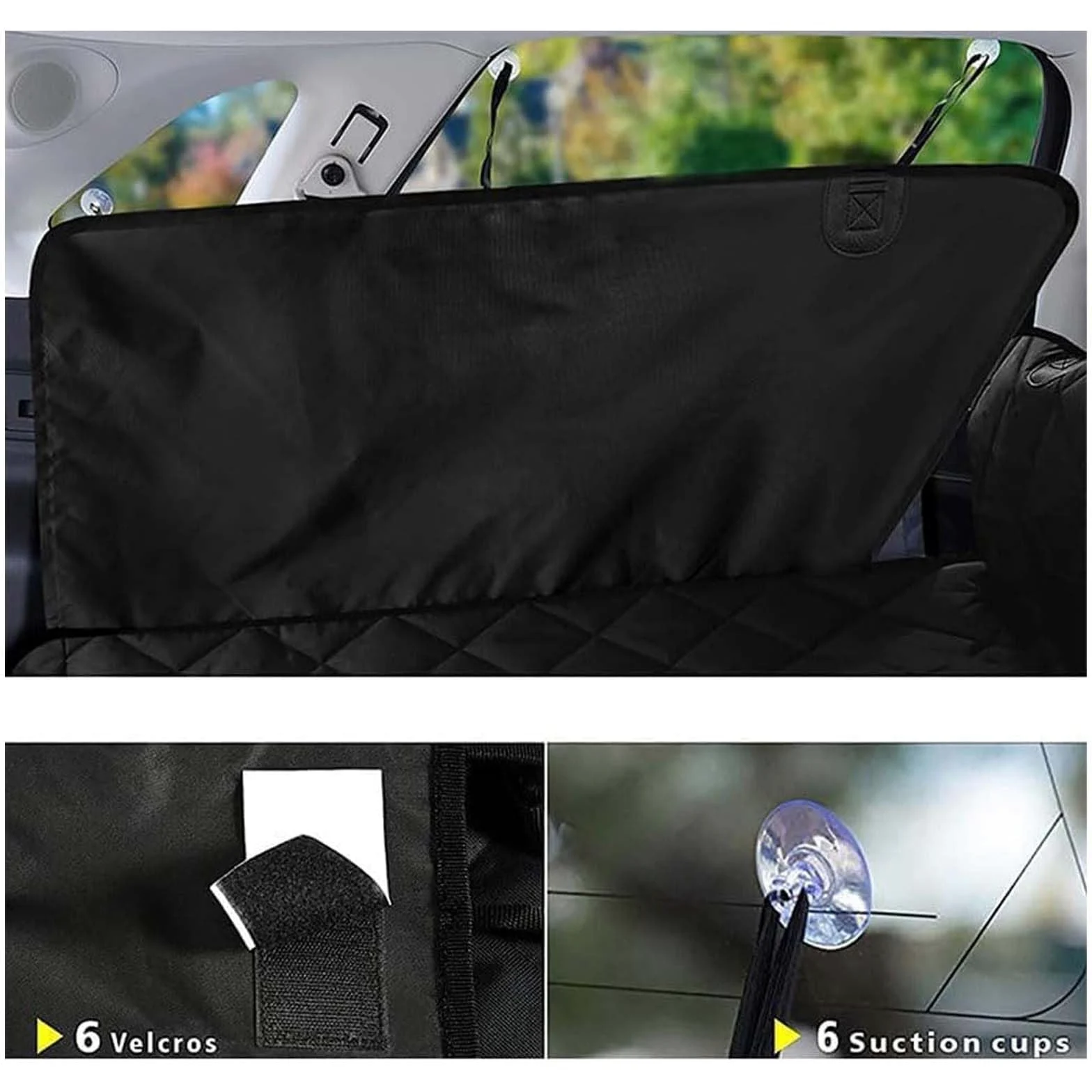 Coprisedile Auto per Cani per VW Touran IQ-Drive 5T ab Bj.2019, Telo Bagagliaio Auto per Cani Antiscivolo Impermeabile Antistrappo Protezione Accessori