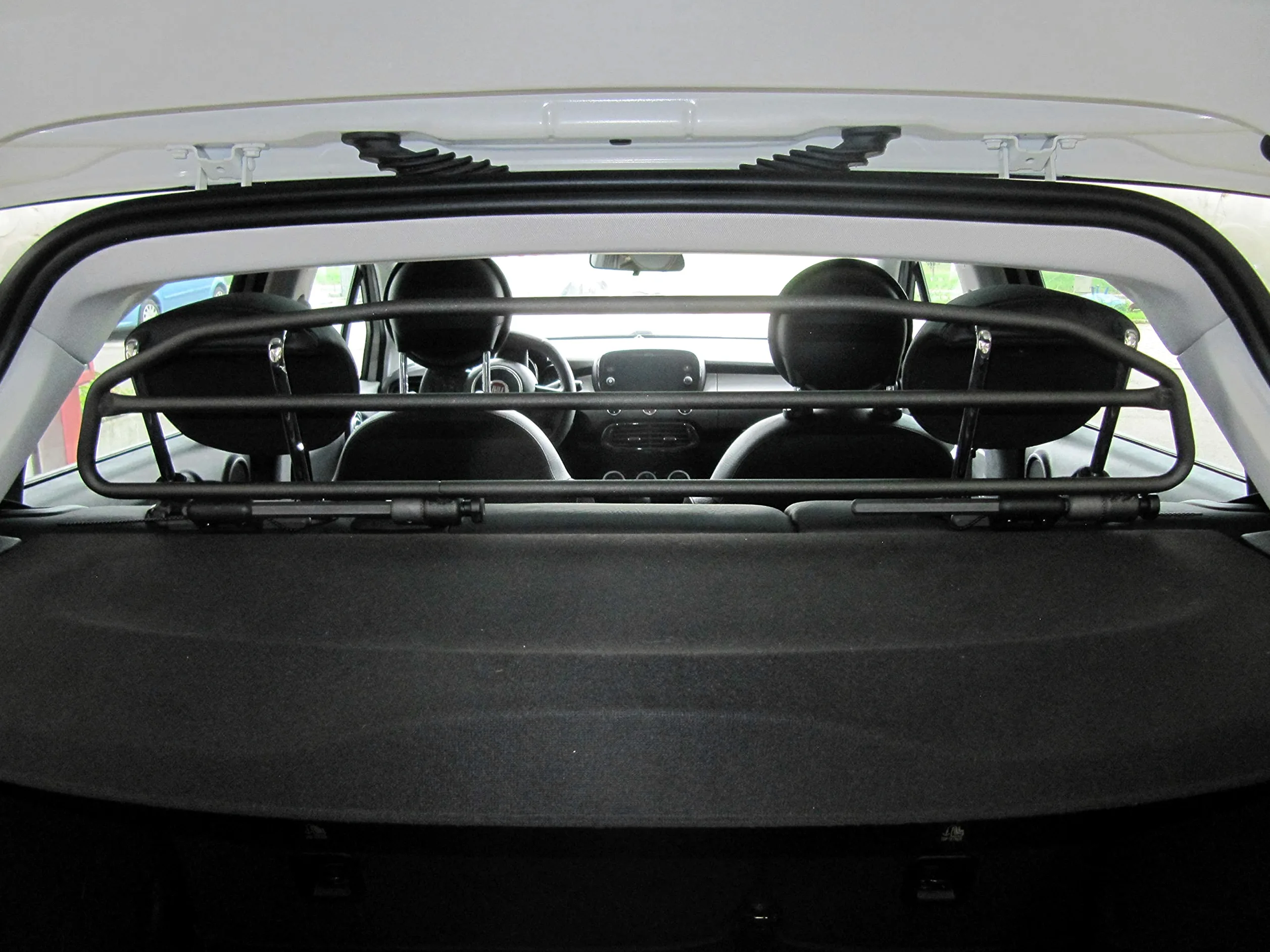 ERGOTECH Divisorio Griglia Rete Divisoria per Fiat 500X, RDA65HBG-2HXXS, per Trasporto Cani e Bagagli