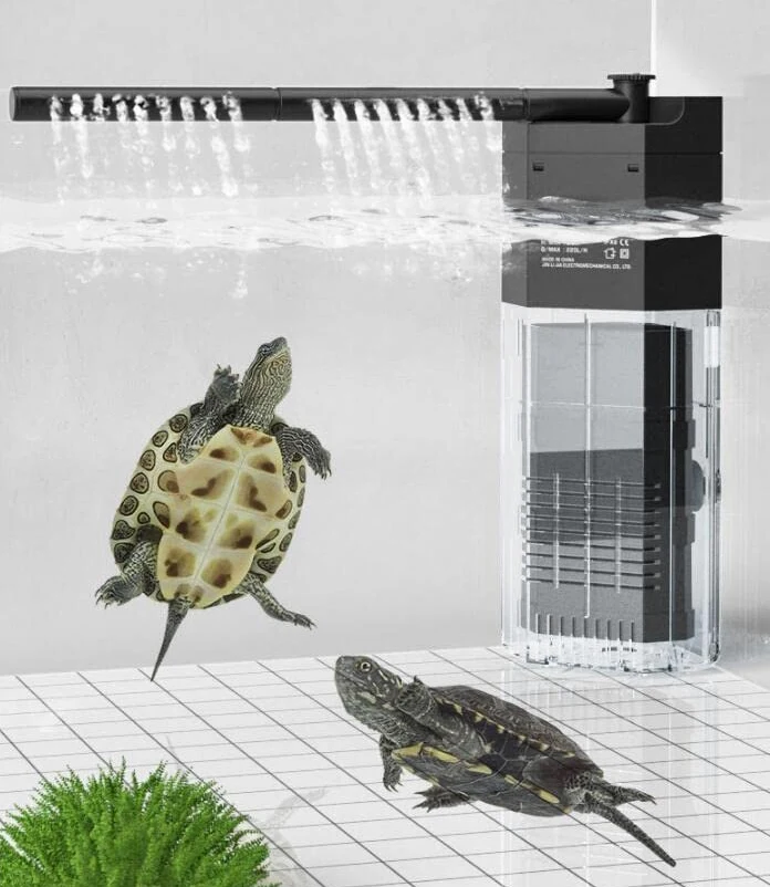 LONDAFISH Filtro a 3 stadi per Acquario Integrato Silenzioso e Multifunzione con Pompa dell'Acqua