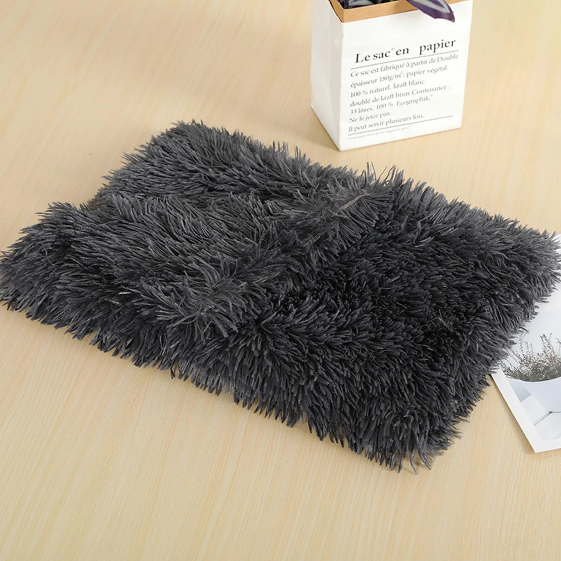 Coperta calda per animali domestici, lavabile in lavatrice, coperta per cani e animali domestici, protezione per mobili, ideale per divani, seggiolini auto, interni (grigio scuro, 2 pezzi, 127