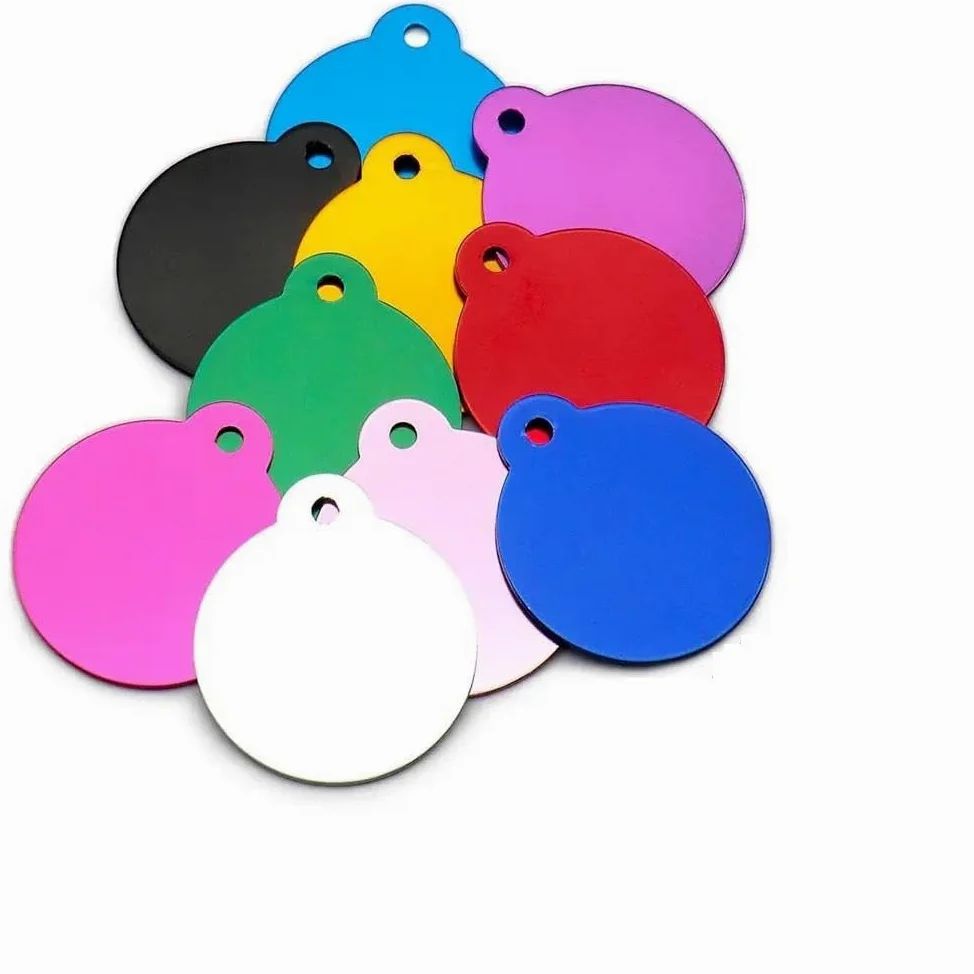 100 PZ Etichette Fai Da Te Incise Per Cani E Gatti Etichette Identificative Vuote In Alluminio Per Animali Domestici Pendenti Con Targhette Identificative Personalizzate Etichette Personalizzat