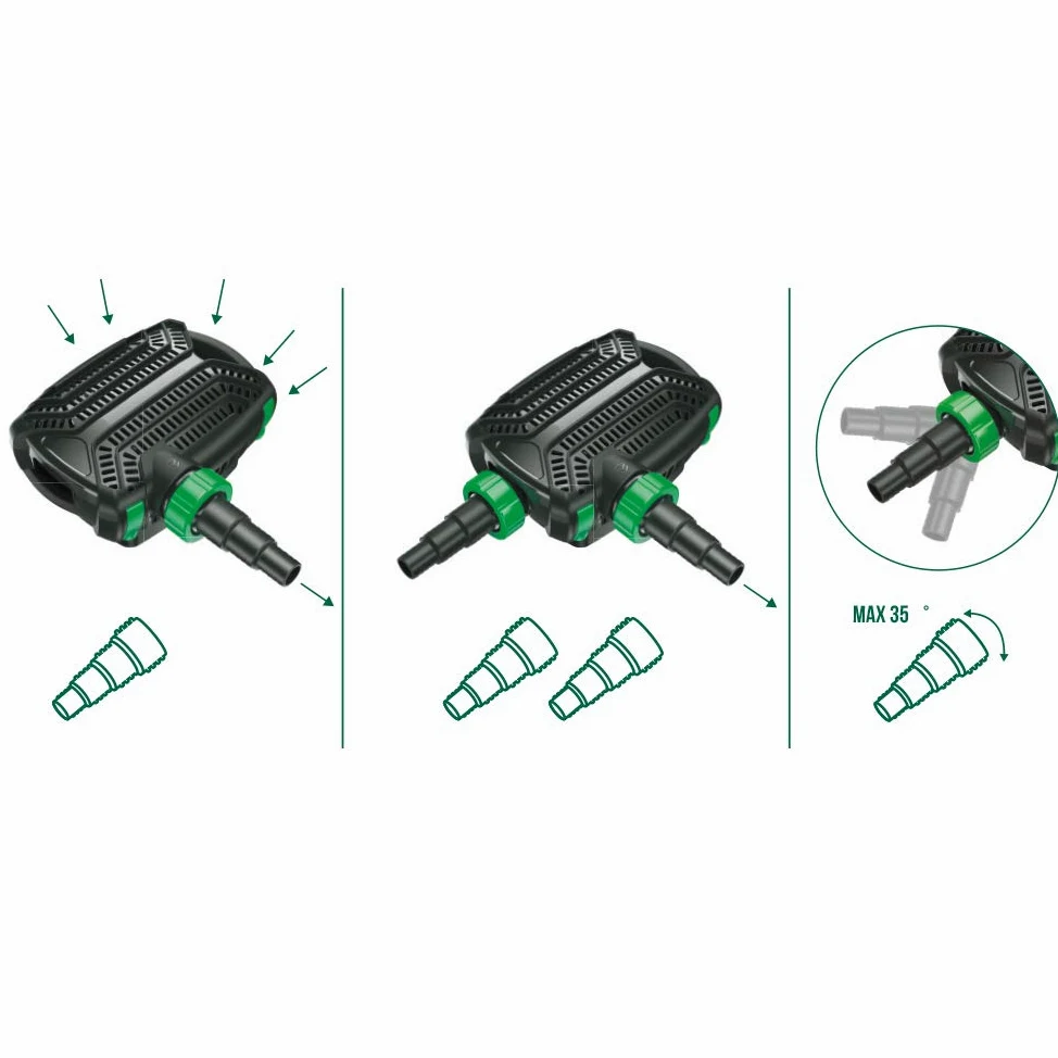 Amtra Pond Stream - Pompa professionale per laghetti ornamentali, aspira sporco, 10000 L/h - 6,0 m - 80 Watt - cavo 10 metri