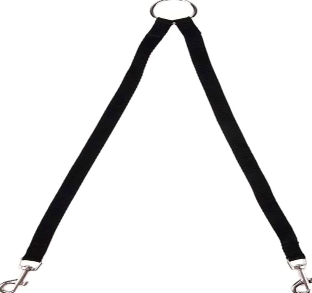 Morbido Guinzaglio Per Cani Guinzaglio Per Accoppiatore Per Cani In Nylon Corda Per Trazione Al Per Due Collare Per Guinzagli Per Cuccioli Antiscivolo Flexi(Black,2 * 45cm)