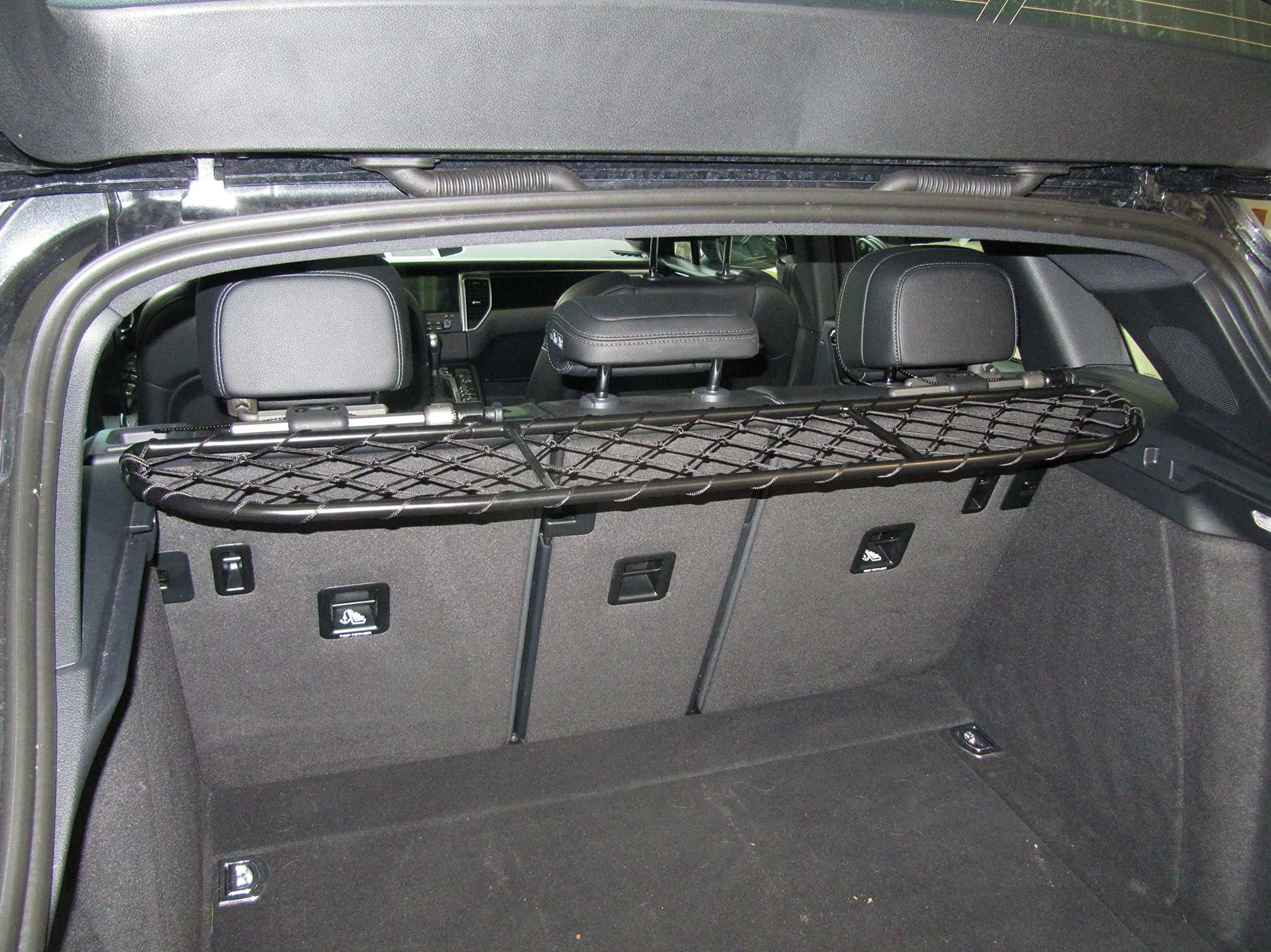 ERGOTECH Divisorio Griglia Rete Divisoria per Porsche Macan (2014-2024), RDA65-HXXS16, per Trasporto Cani e Bagagli
