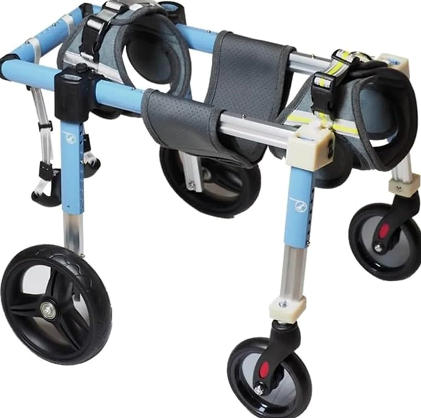 Carrello per La Mobilità del Cane, Cani Anziani Sedia A Rotelle,Supporto Regolabile per Animali Domestici con 4 Ruote per Cani Disabili,Carrozzina per Cani per Zampe Anteriori E Posteriori S