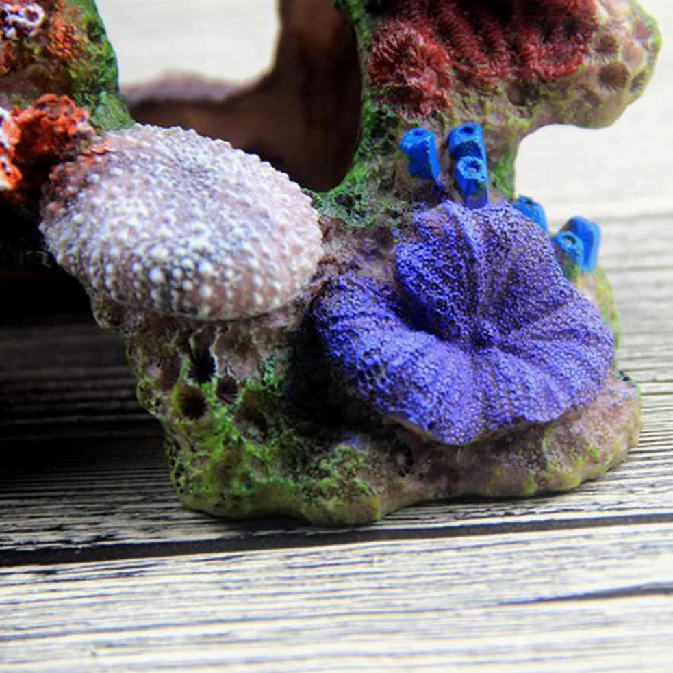 balacoo Decorazione per Acquario: Simulazione Corallo - Sfondo per Acquario - Imitazione Pietra, Resina, Giardino Roccioso Scultura per Acquari