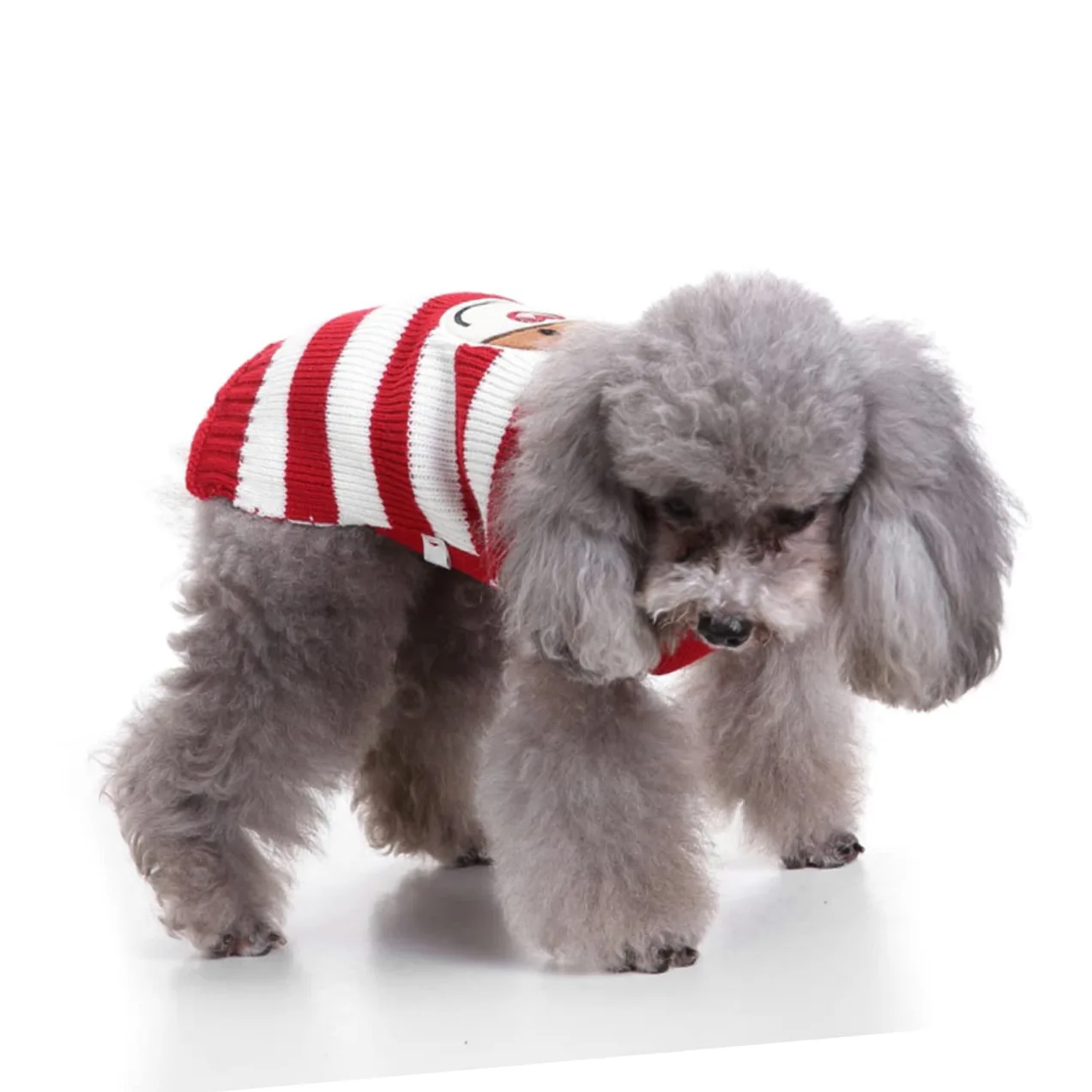 Angoily 3 Pezzi Maglione per Cani di Natale Chic Stampa Maglione per Animali Domestici Cappotto Caldo per Cani