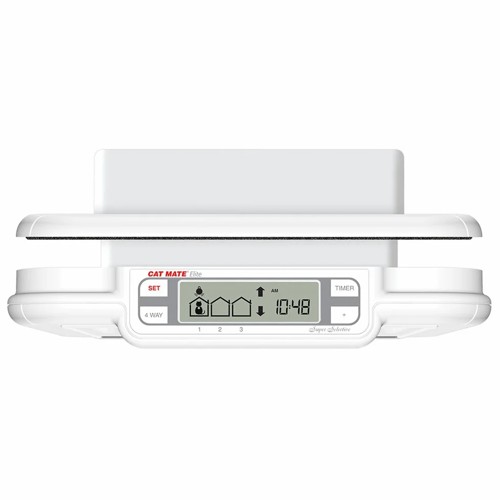 Cat Mate Elite Microchip Cat Flap with Digital Timer & LCD Display