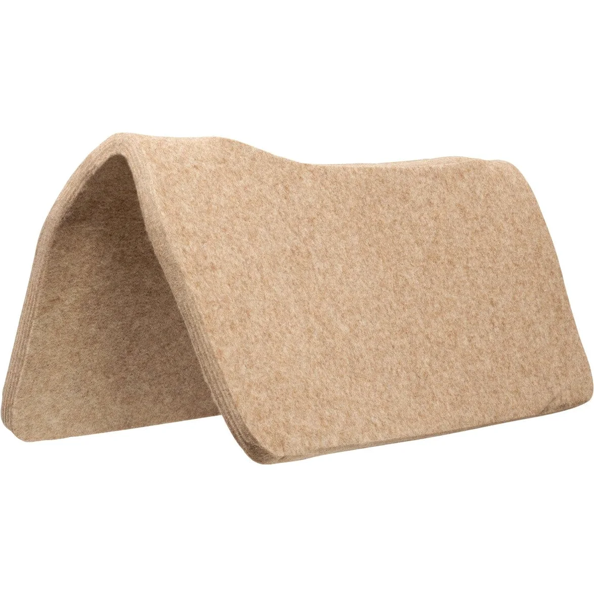 Weaver Equine, Sottosella per Cavallo, in Feltro Misto Lana, 76,2 x 76,2 cm, Ammortizzante, Resistente, Colore: Marrone Chiaro