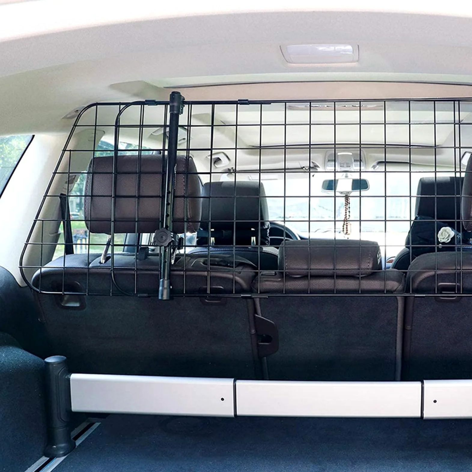 Zerodis Barriere Auto per Cani, Gate Divisore per Animali Domestici Regolabili Universali in Maglia Pesante in Rete di Guardia della Barriera per la Protezione della Barriera Accessori