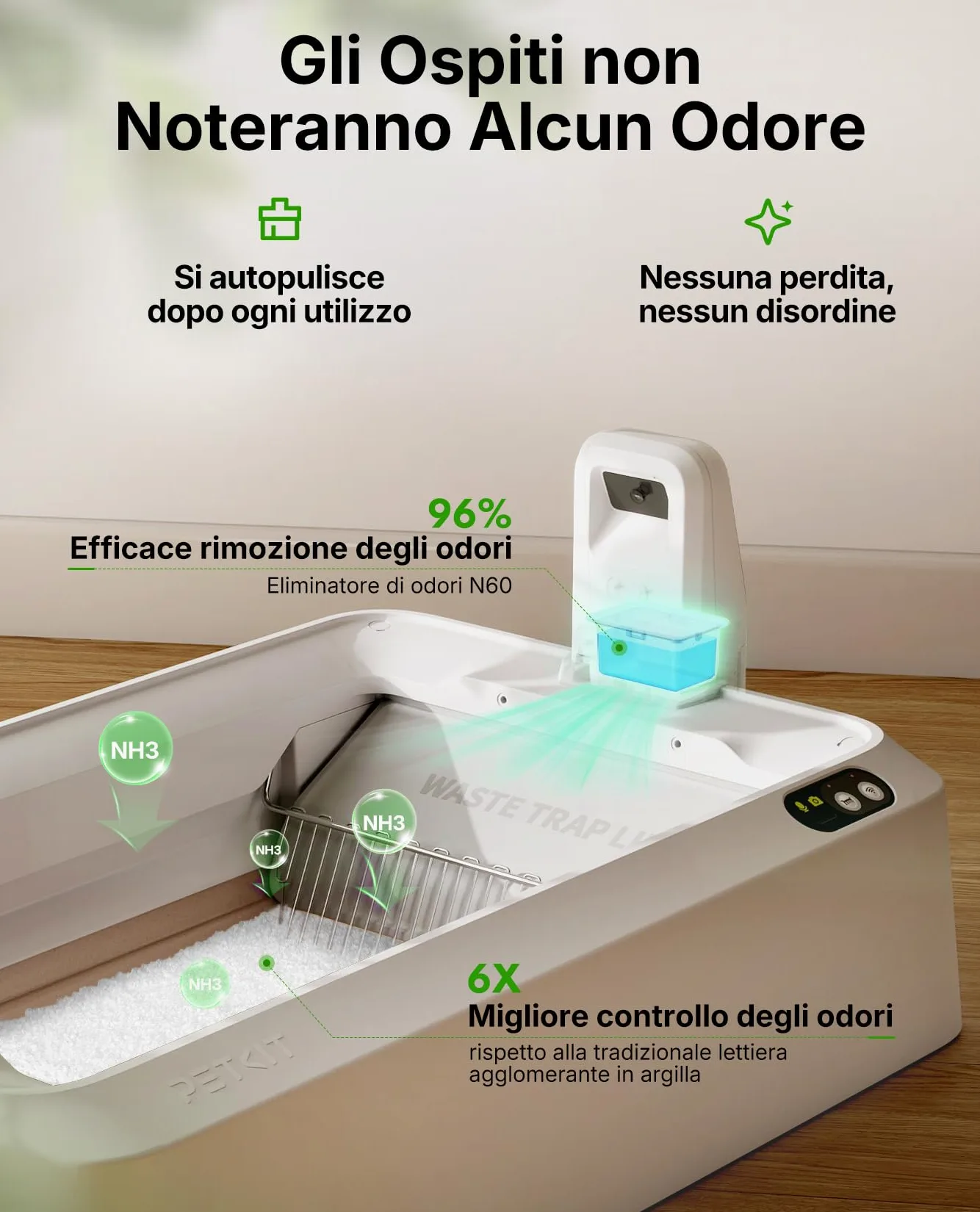 PETKIT PUROBOT Crystal Duo Lettiera Gatto Autopulente con Cappuccio Chiuso, Telecamera AI, Monitoraggio Intelligente della Salute, Pulizia Bidirezionale, Eliminazione degli Odori
