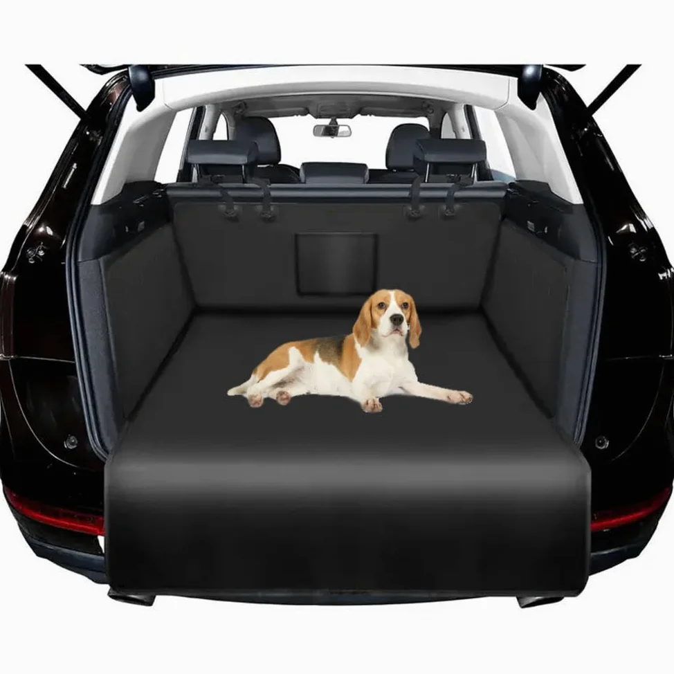 Telo Auto per Cani Bagagliaio per Fiat Bravo 500 Freemont, Robusto Coprisedile Auto Coperta con Laterale Paraurti Protezione