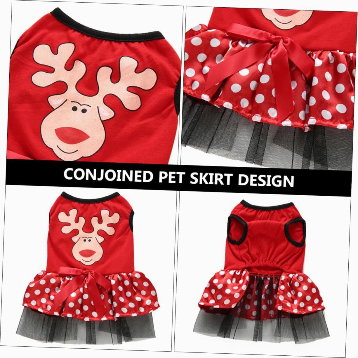 Didiseaon 3 Pz Vestito Natalizio Per Animali Domestici Felpa Con Cappuccio Cane Costume Da Gatto Felpe Per Cani Costume Da Cane Tuta Da Cucciolo Poliestere Impostare Natale