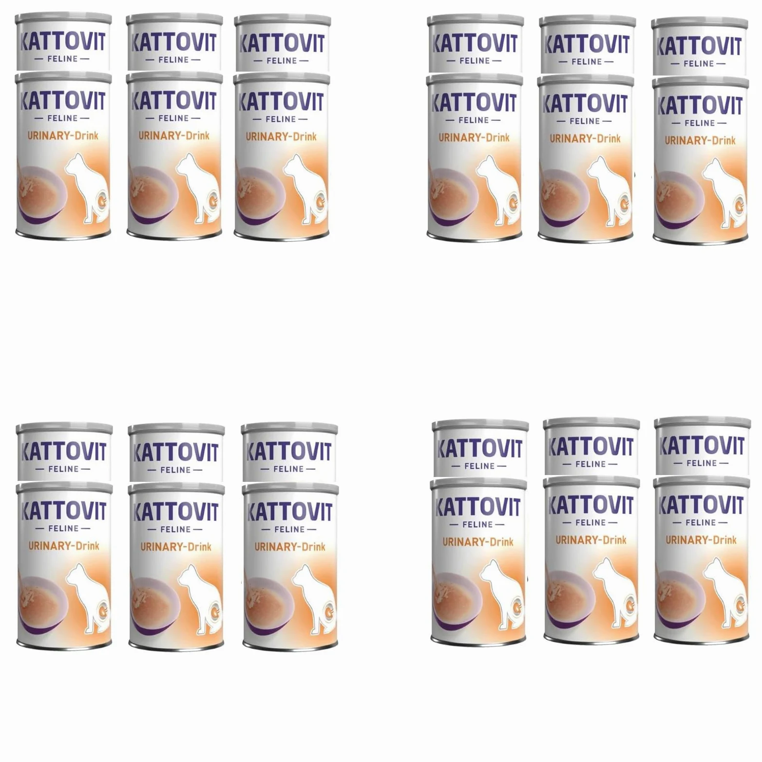 Kattovit Urinary Drink al Pollo | Confezione da 2 | 2 x 12 x 135 ml | Alimento complementare per gatti con recidive di calcoli di struvite | Può contribuire ad aumentare l'assunzione di liquidi