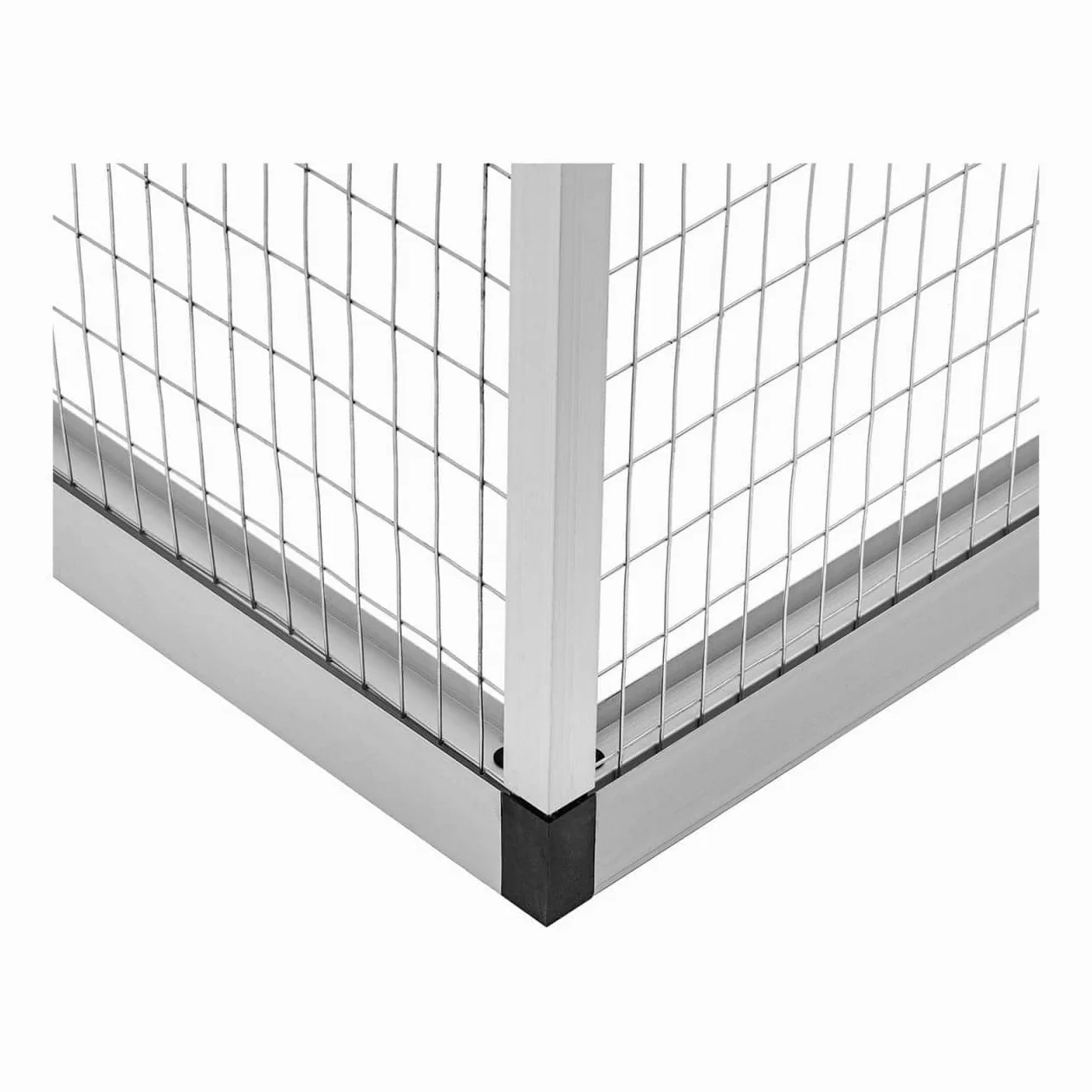 WIE-BC-200 Voliera da esterno Alluminio 122 x 178 x 195 cm voliera per uccelli gabbia per uccelli voliera per pappagalli -