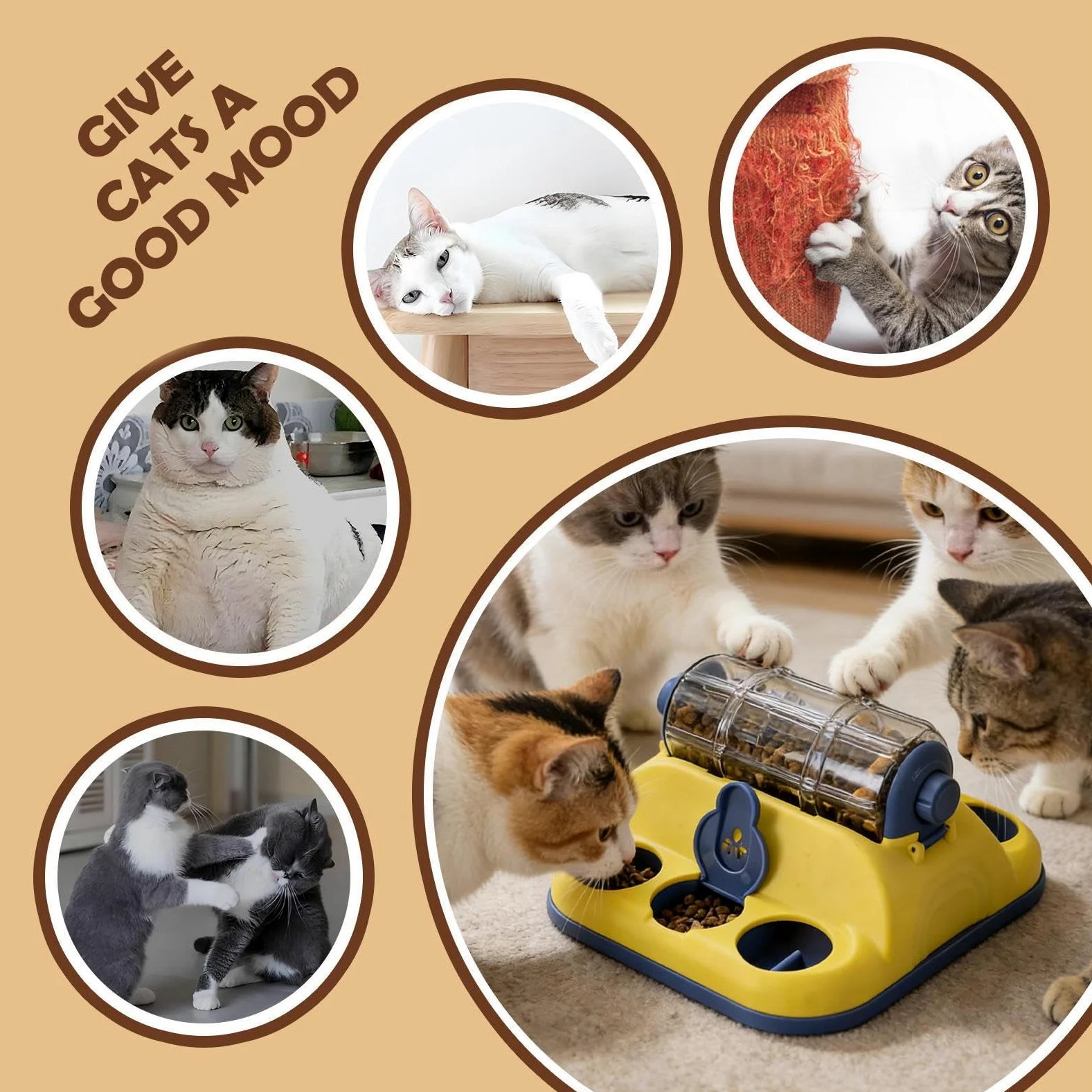 Puzzle per Cani Giochi di Intelligenza con Cibo | Giocattoli Rompicapo Dispensante Snack Per Cani Per Gatti Cuccioli Noia Addestramento Compleanno Natale