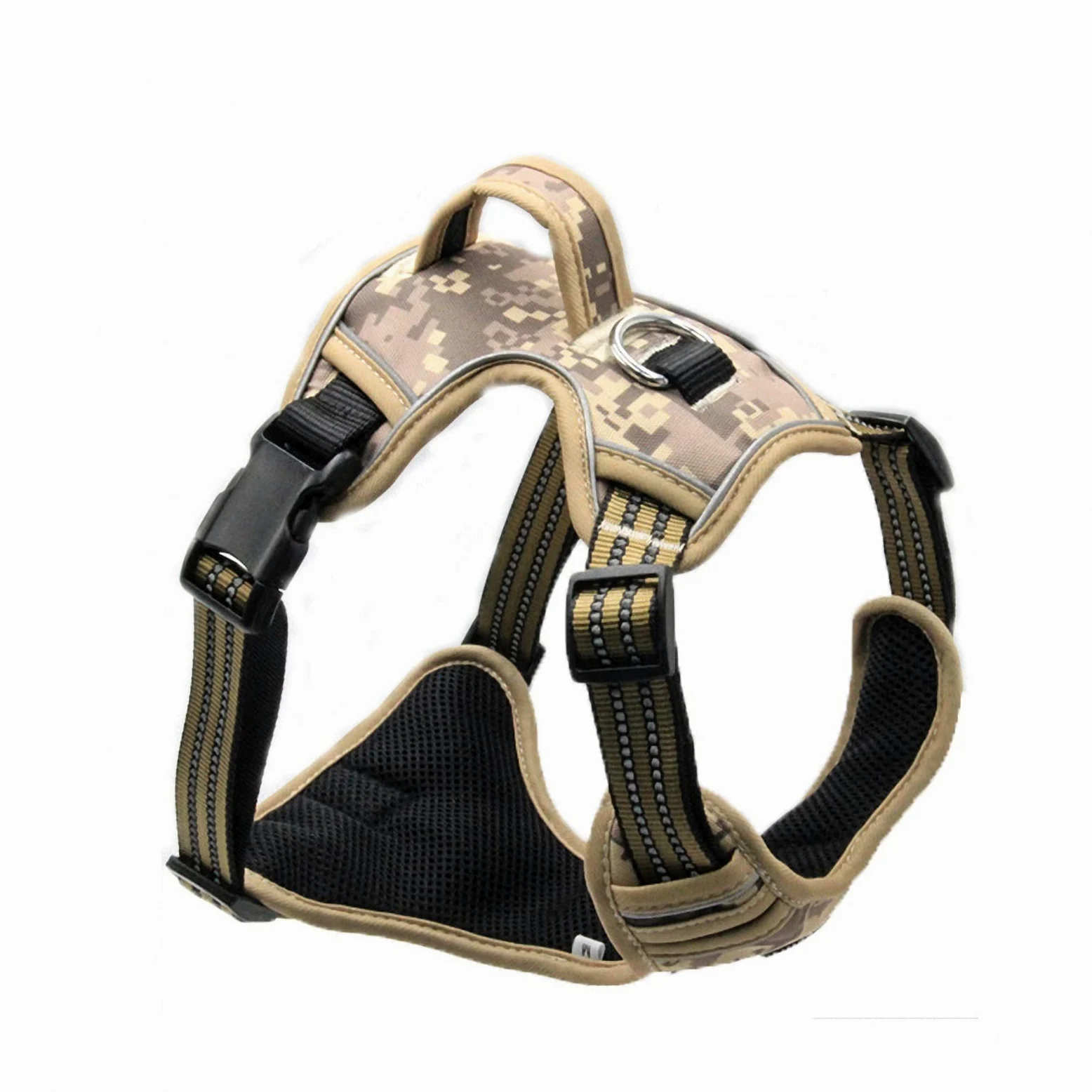 Imbracatura Tattica per Cani Mimetica,Resistente all'Usura Pettorina da pattuglia/addestramento/Gilet da Viaggio,Pettorina per Animali Combattimento CS per Fan Militari
