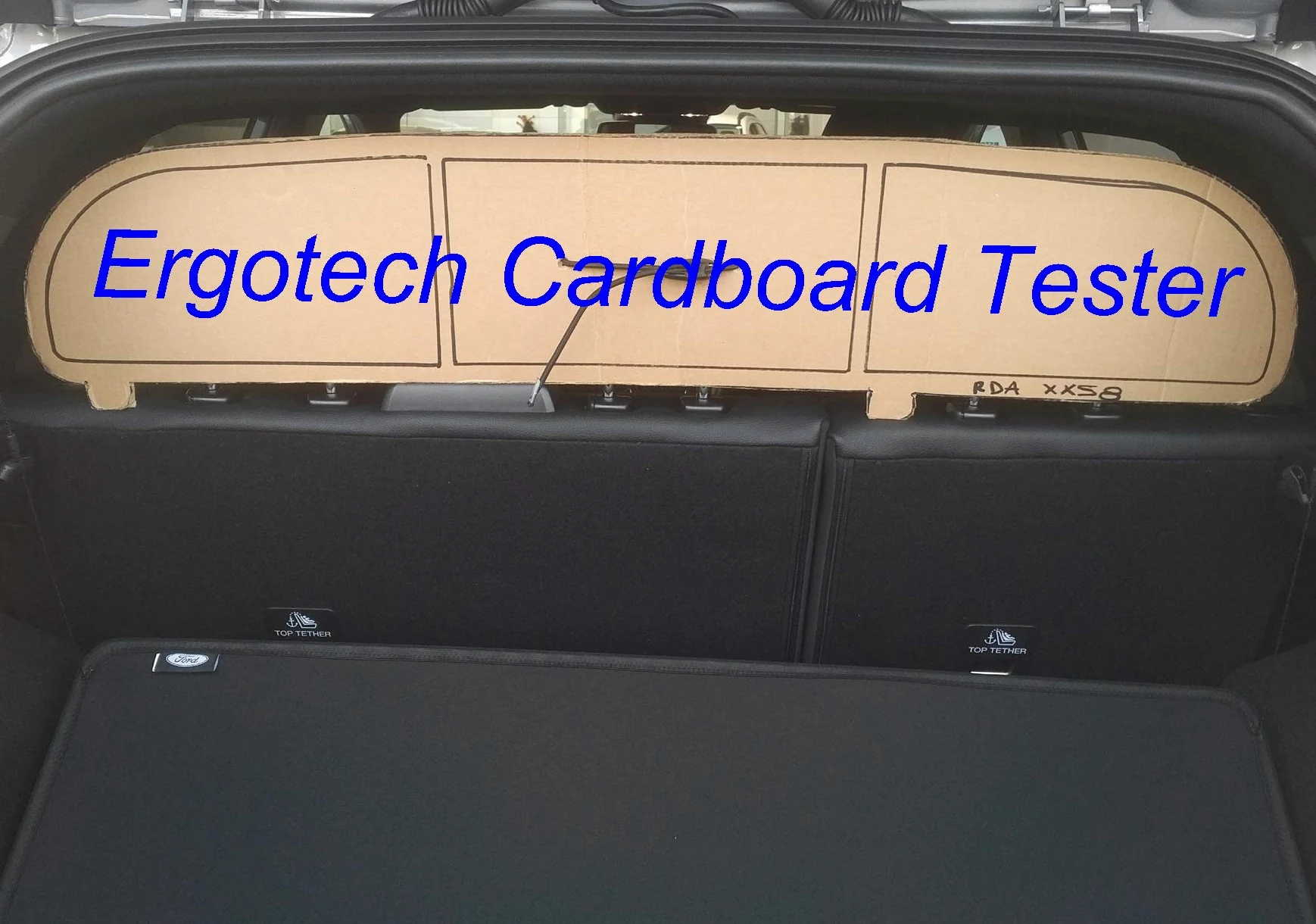 ERGOTECH Divisorio Griglia Rete Divisoria per Ford Puma (dal 2020 in Poi) RDA65HBG-XXS, per Trasporto Cani e Bagagli