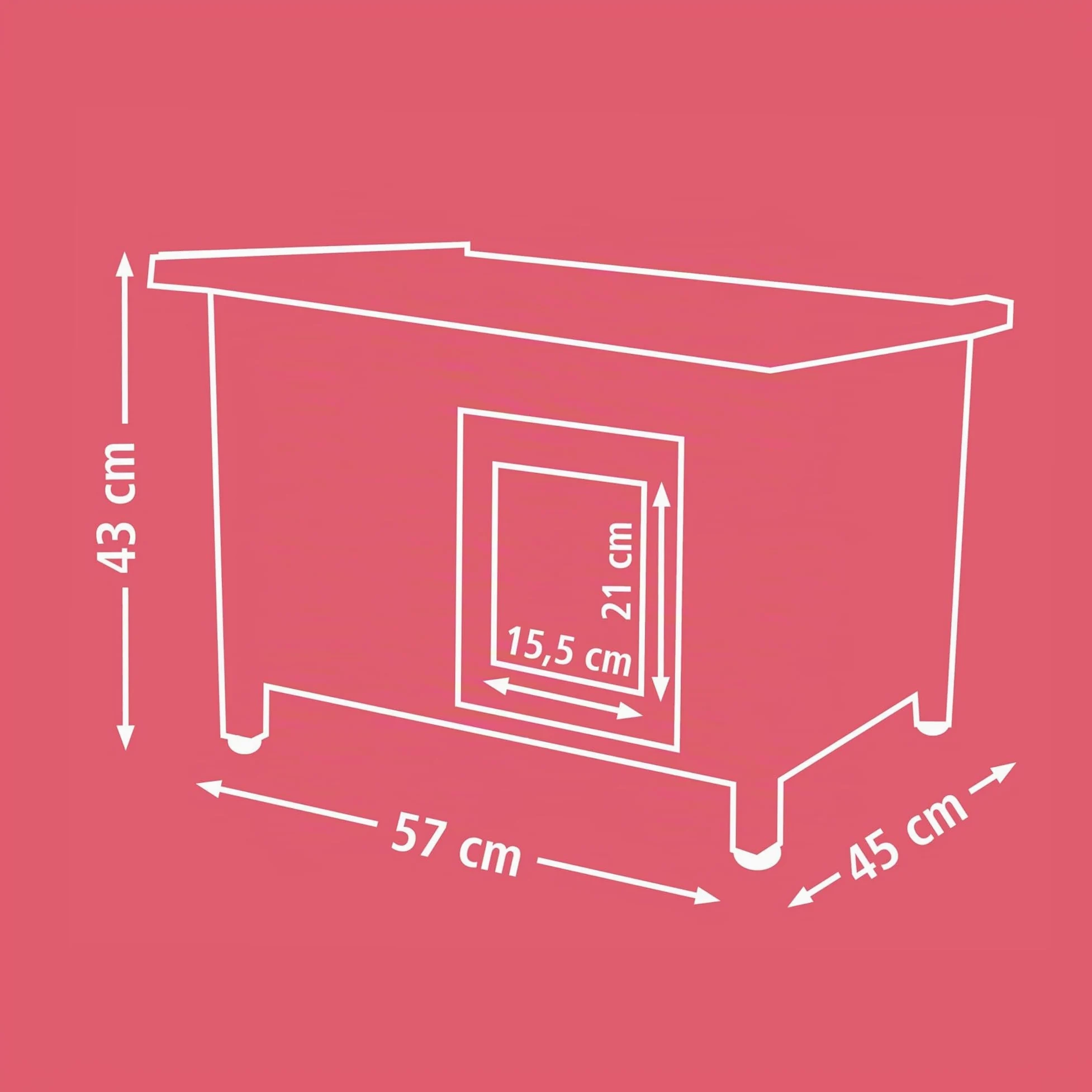KERBL Maison pour chat Rustica 57x42x45cm - Bois
