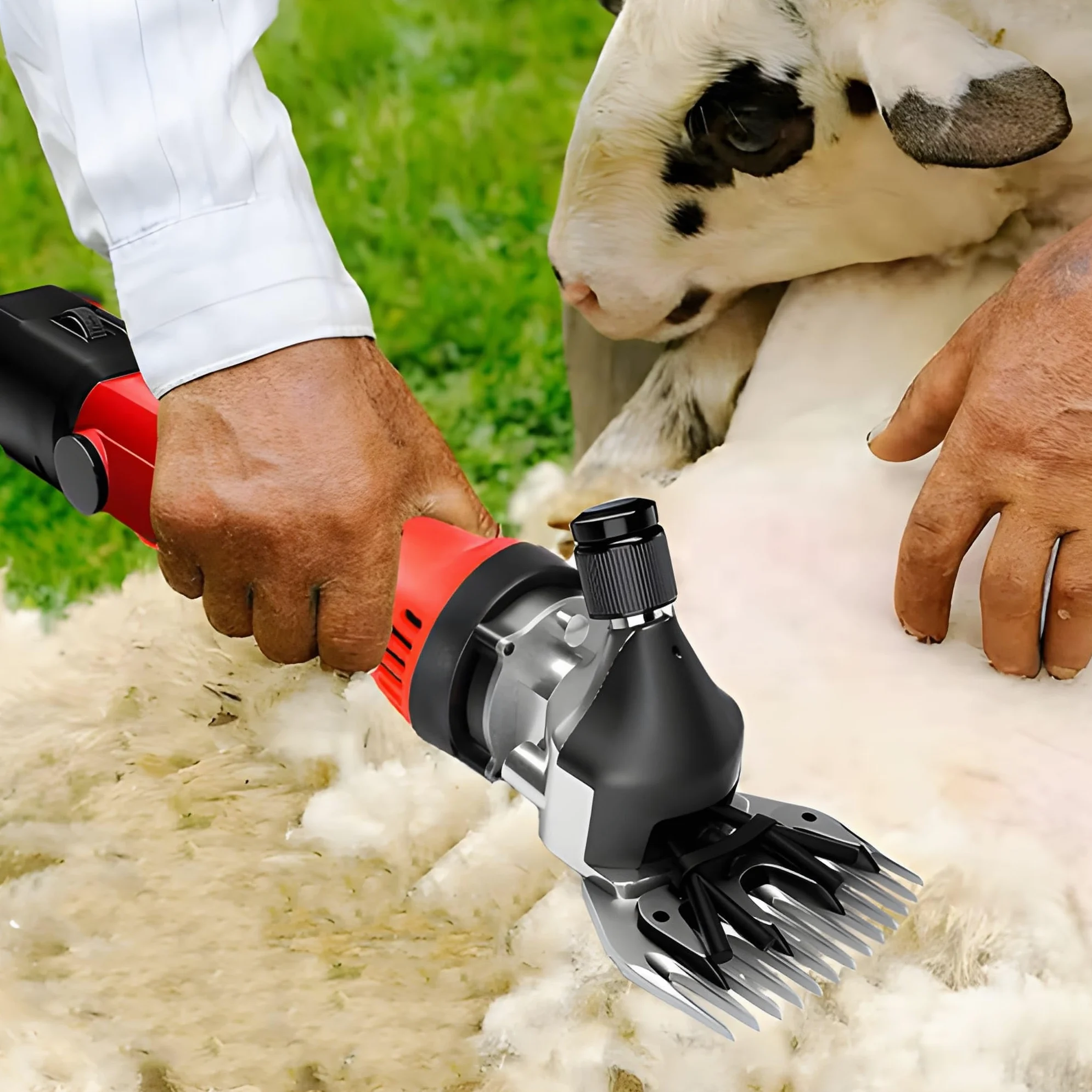Tosapecore Tosatrice Elettrica Professionale per Pecore Capre Lama Alpaca con Motore 550W Regolabile 6 Velocità Valigetta e Accessori Inclusi