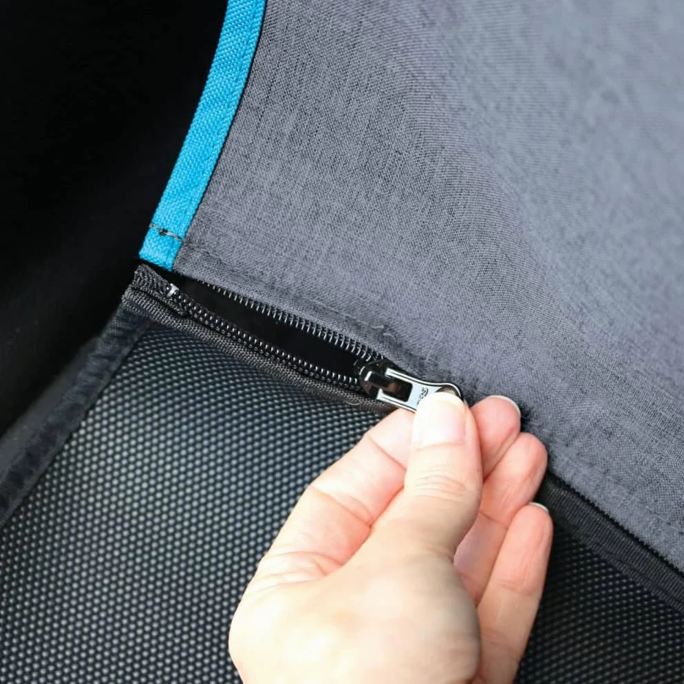 Coprisedile ad amaca Coast to Coast Kurgo per cani, coprisedile posteriore per animali domestici, copertura completa dei sedili e del vano piedi dell'auto, resistente all'acqua, antigraffio