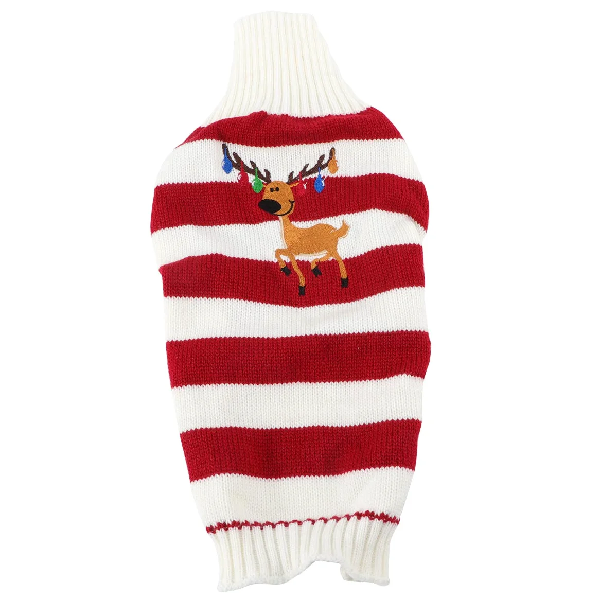POPETPOP Maglione per Cani Invernale Forma di Alce per Animali Domestici Vestito Natalizio Senza Bottoni o Cerniera per Cani