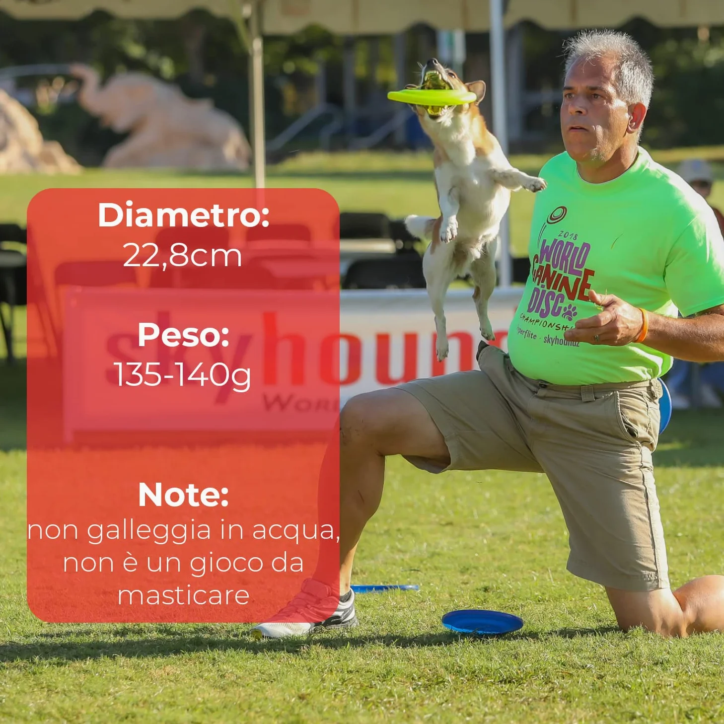 Hyperflite K10 Jawz Frisbee Resistente Morso per Cani per Discdogging - Blu