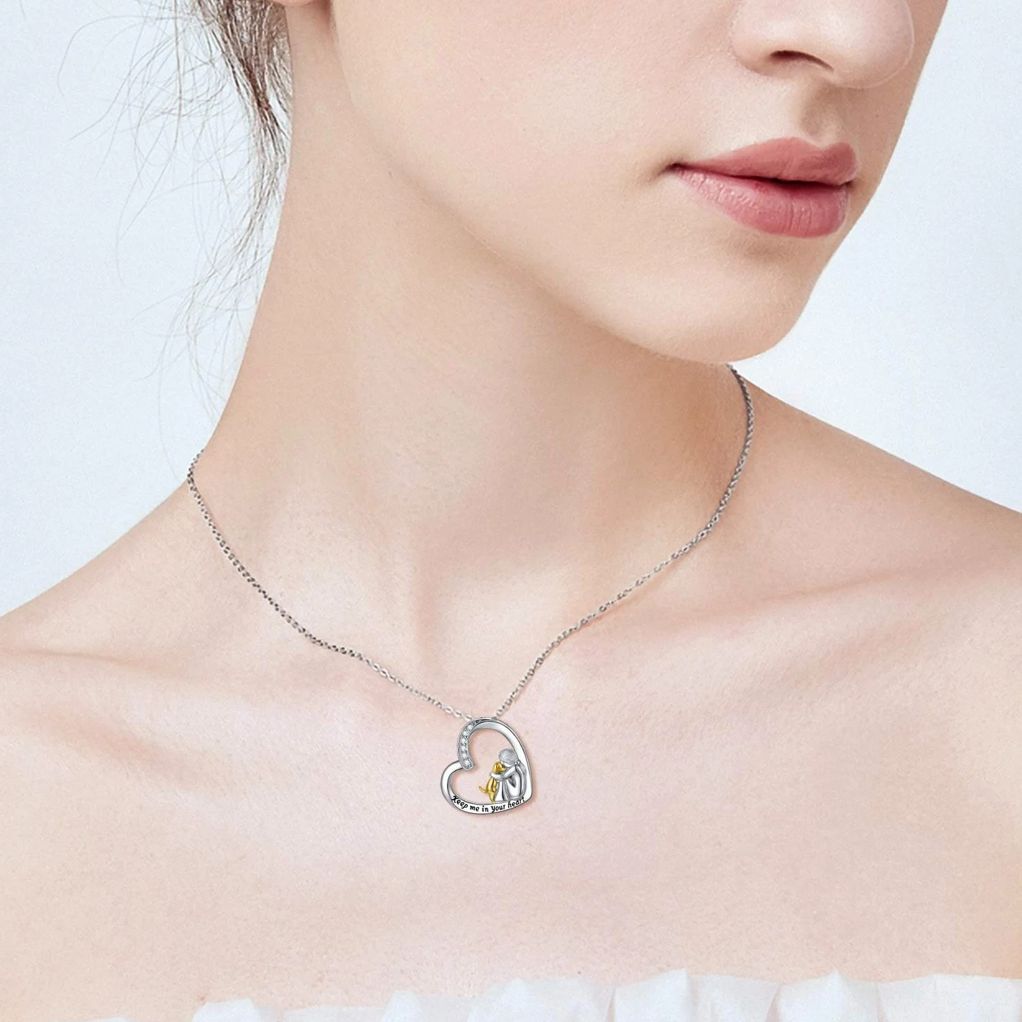 Collana con ciondolo a forma di cane, in argento Sterling 925, per ceneri e ceneri, regalo commemorativo a tema cane