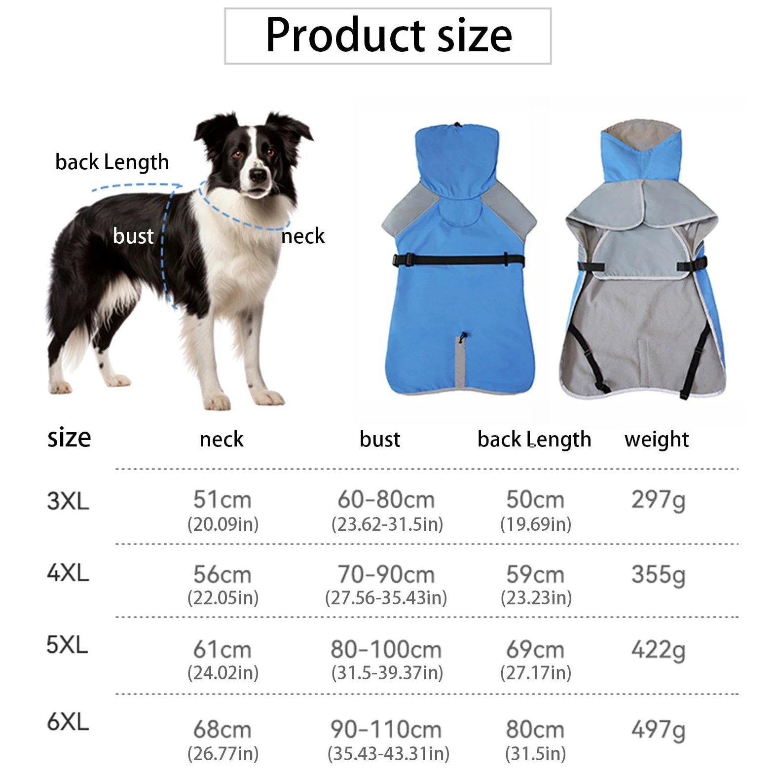 Impermeabile Per Cani Leggero Copertura Totale | Impermeabile per Cani Per Attività all'Aperto Camminata Jogging Escursionismo