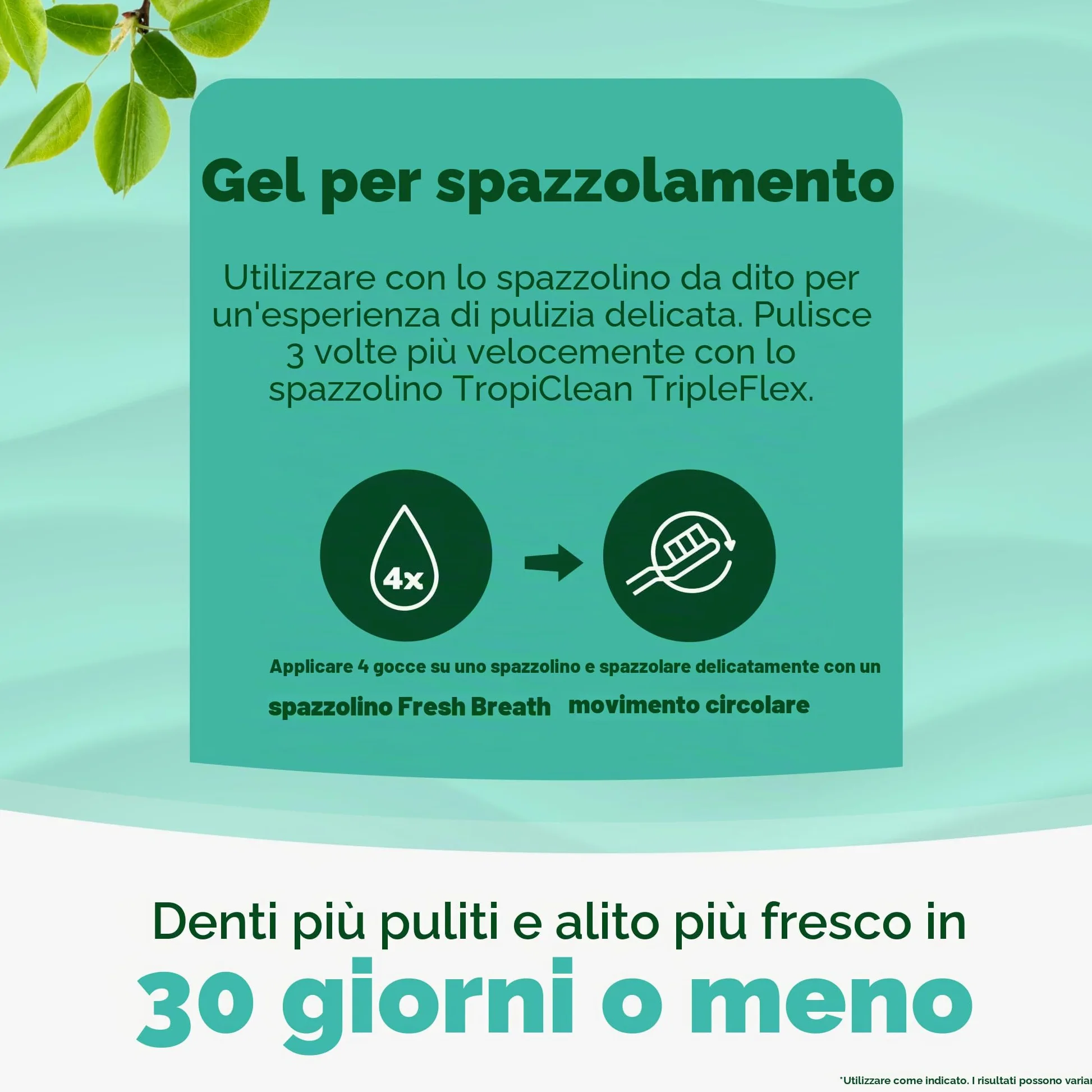 TropiClean Fresh Breath Puppy, kit per l'igiene orale, deodorante per l'alito, kit completo di spazzolini da denti per cani per cuccioli, aiuta a rimuovere placca e tartaro, per cuccioli, 59 ml (la confezione può variare)
