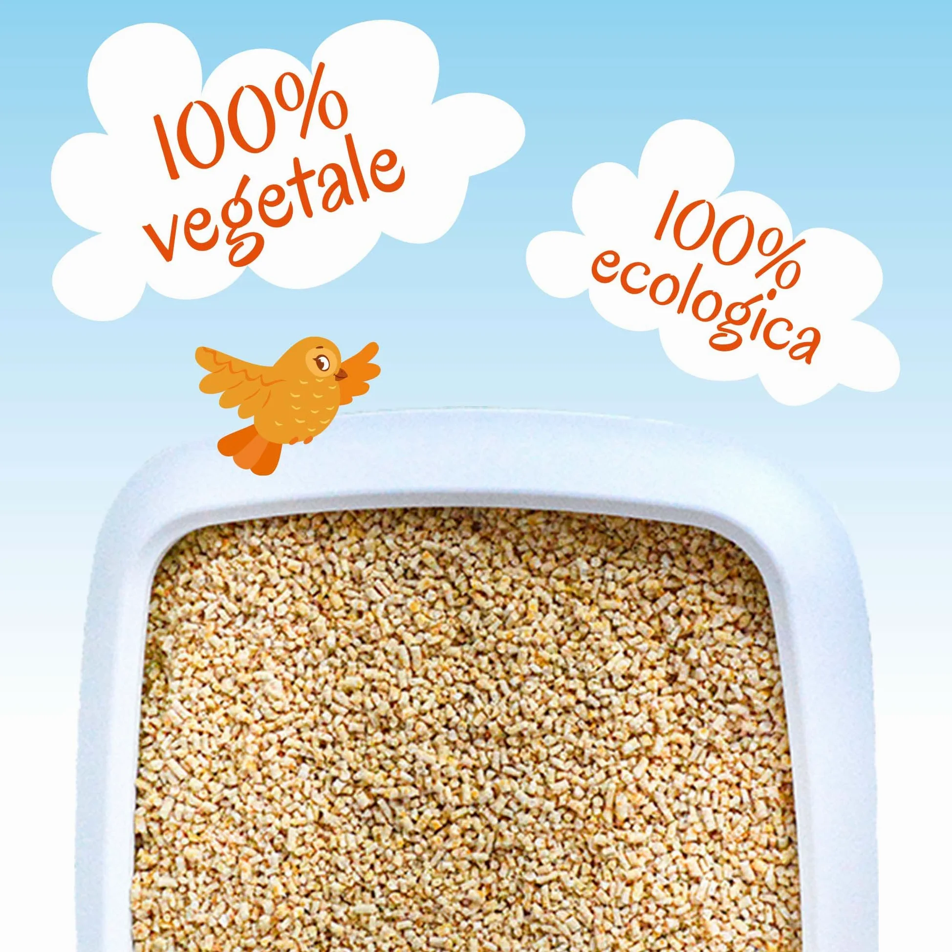 Lettiera gatti biodegradabile agglomerante | Sabbia 100% vegetale | elimina completamente il cattivo odore | Solubile si getta nel WC | Multipack (Classica, 5 X 5L)