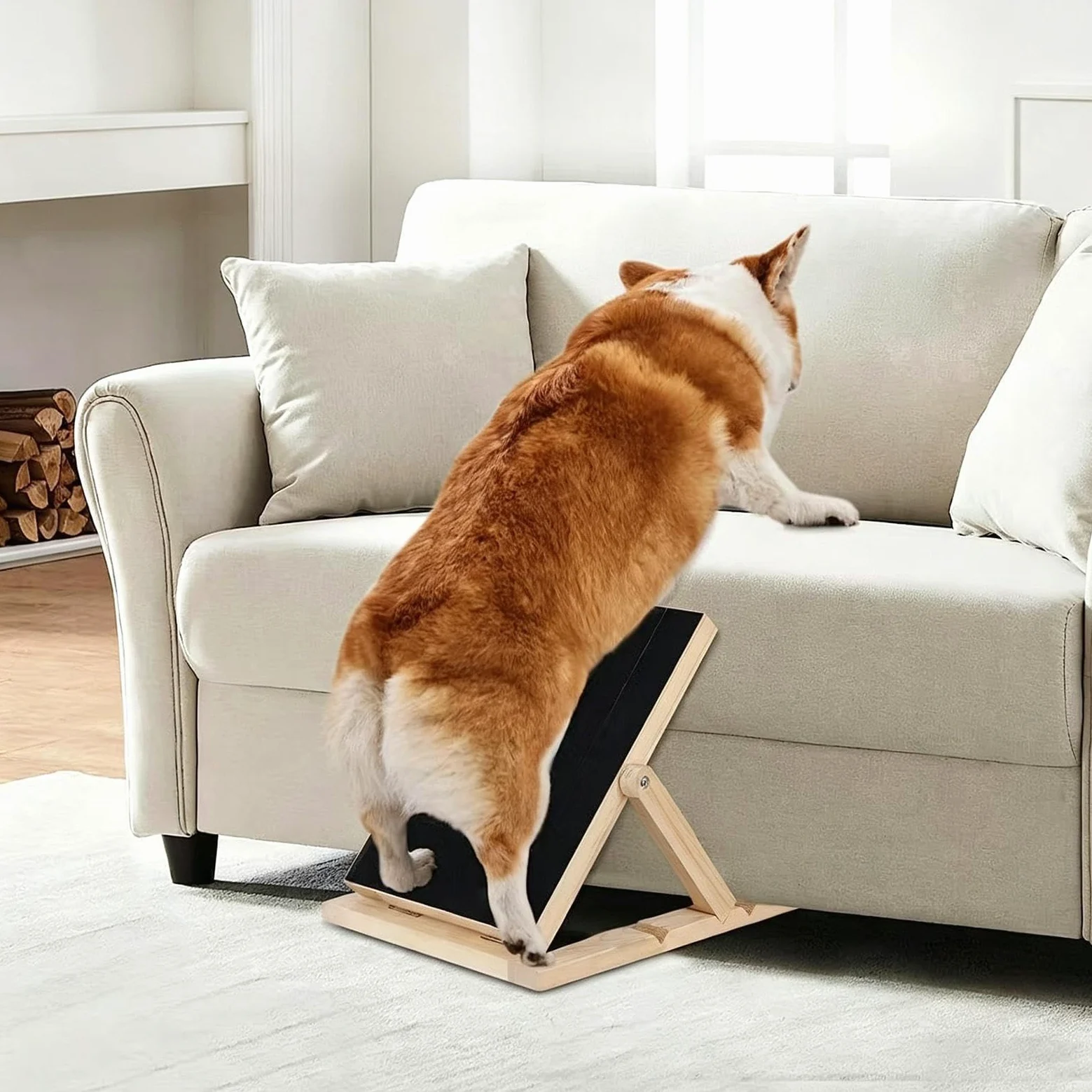 Tagliaunghie per cani, con in legno, con cassetto per spuntini, per cuccioli di taglia piccola, media e grande, arricchimento per casa e appartamenti