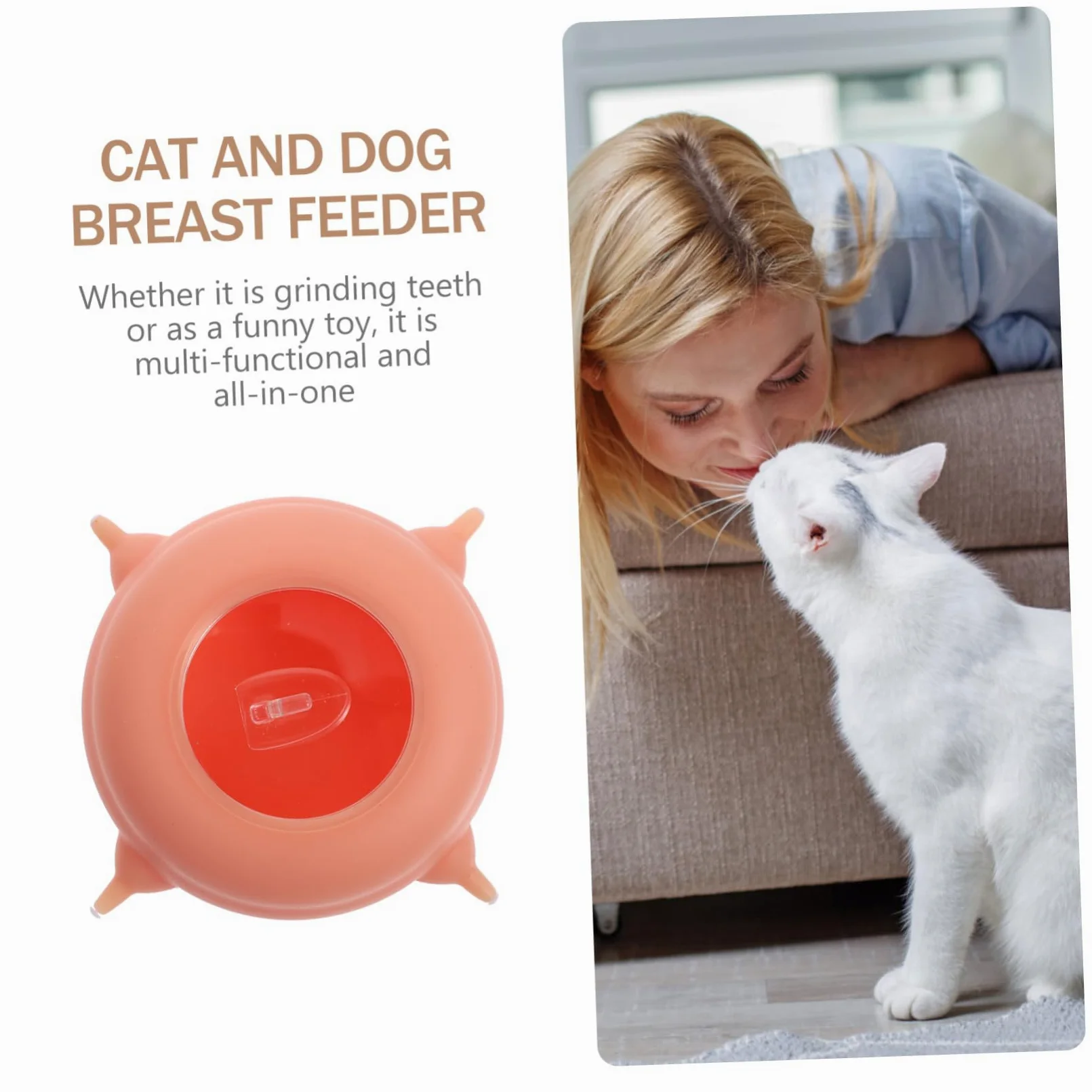 Biberon per Cuccioli e Gattini in Silicone, Rosa, Facile da Pulire, 1 Tettarella, per L’Allattamento dei Piccoli Animali | Facile da Pulire, per Piccoli Animali Domestici, Accessorio per Alimentazione e Allattamento