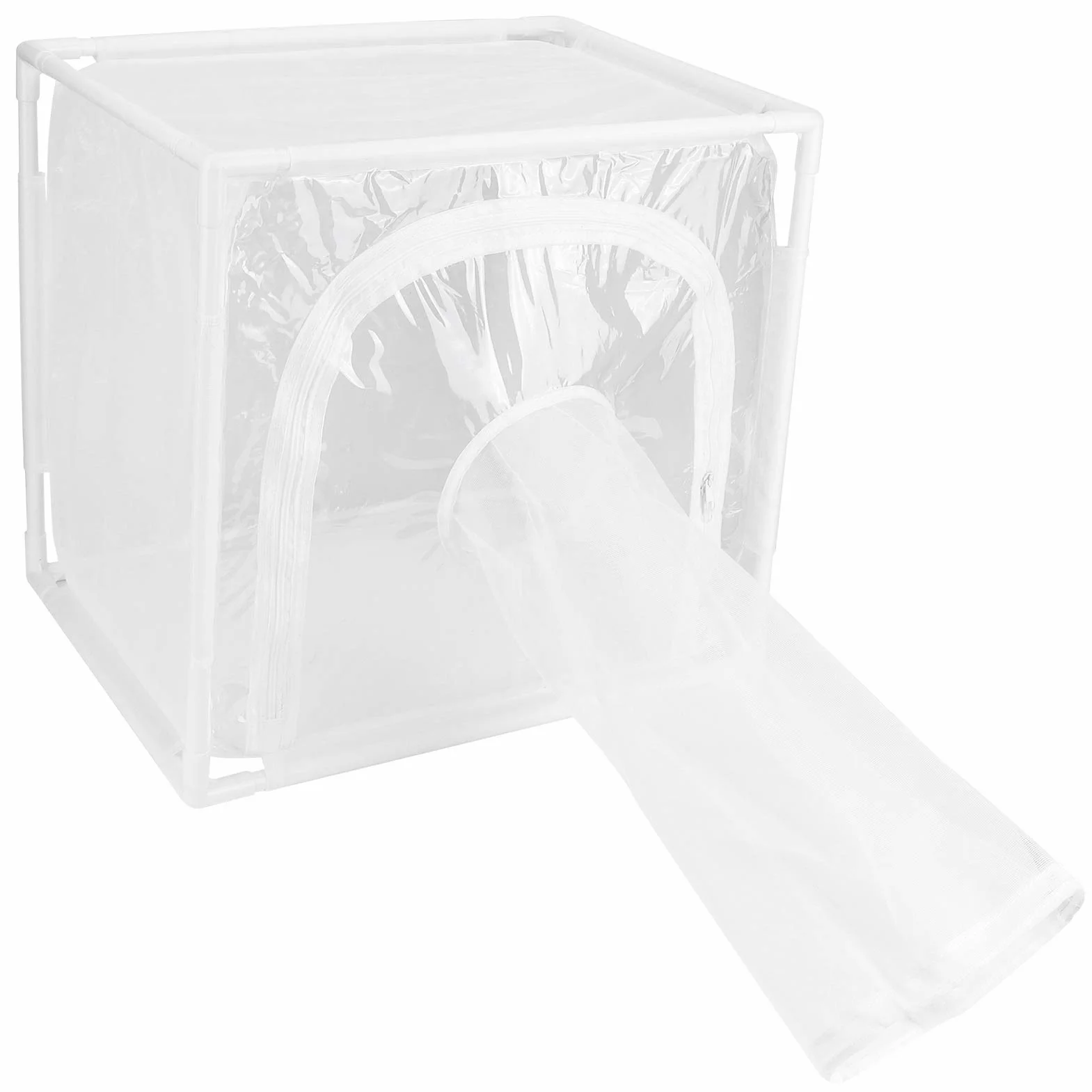 Gabbia a Rete per Insetti, Gabbia per Habitat Farfalla, Gabbia per Habitat per Farfalle Ventilata per Esterni in Serra, Pieghevole Mini pianta Farfalle Gabbie per Allevamento Cortile(40x30x40cm)