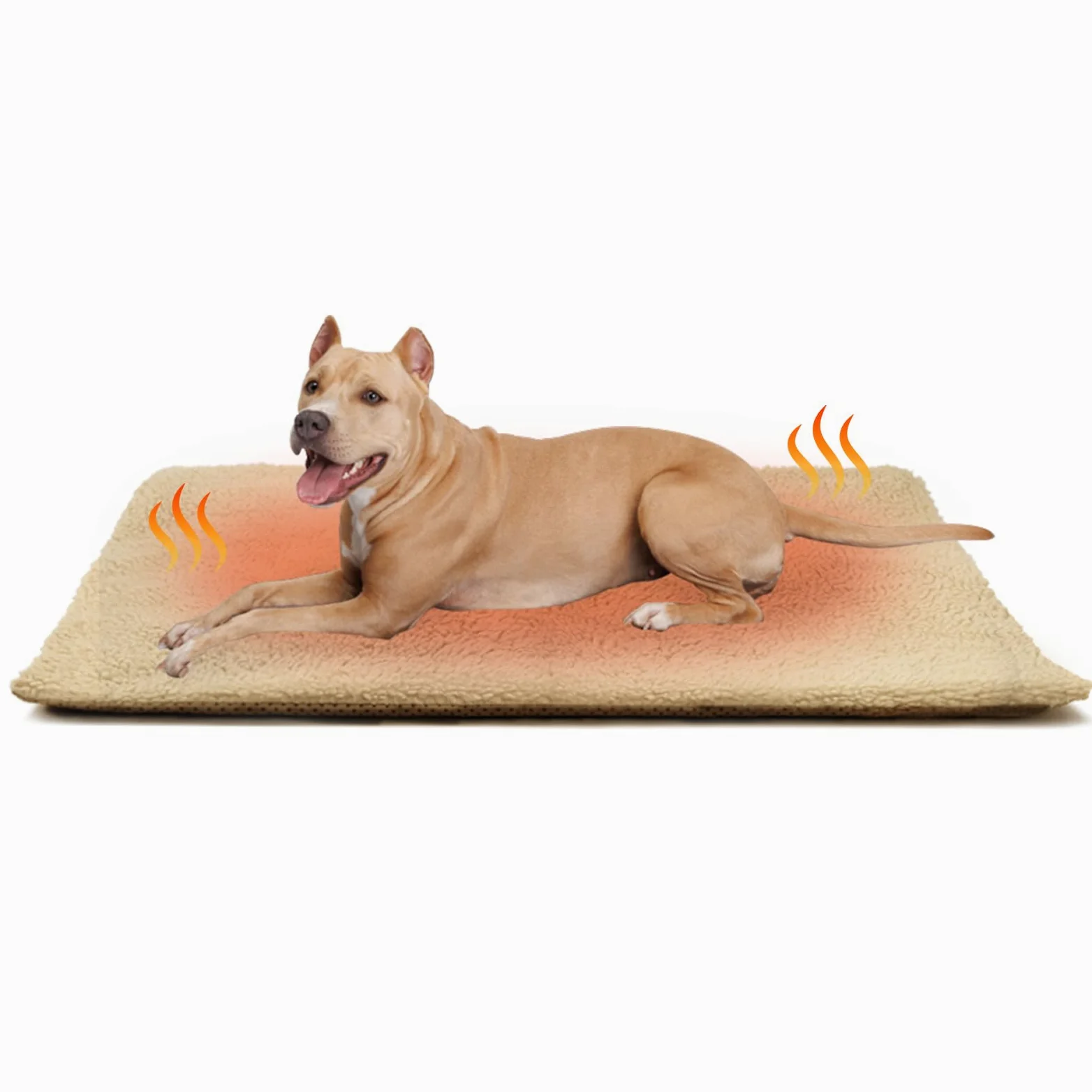Tappeto Termico per Cani e Gatti, Coperta Riscaldante Domestici Animali, Termica Morbido Letto Stuoia, Lavabile, Antiscivolo, 90x60cm