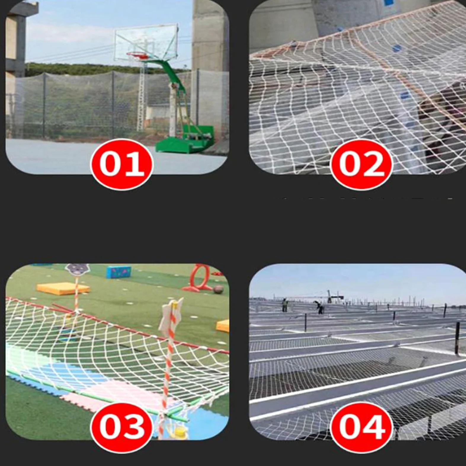 Esterni Parco Giochi Ringhiera delle Poliestere con Diametro Esterna Scala del della Arresto Caduta Rete Nylon Corda Resistente Prevenire Cadute Strappi,(3X7m)