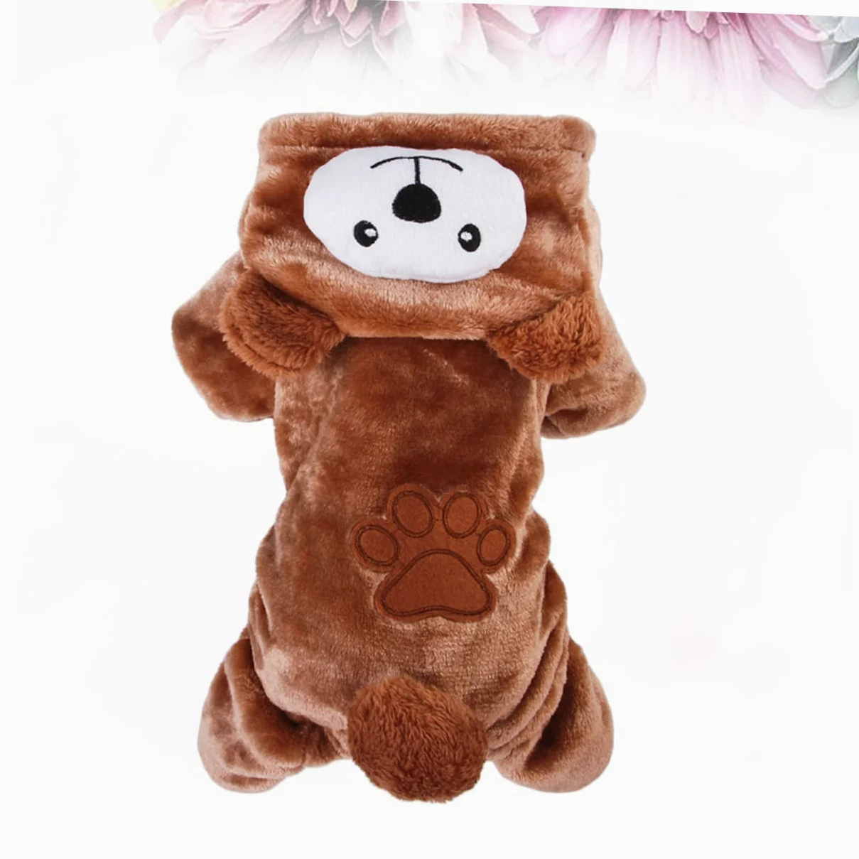 BESPORTBLE 3 Pezzi Impermeabile per Cani alla Moda Caldo Cappotto per Cani Adorabile Gilet in Pile di Corallo A Forma di Orso per Animali Domestici per Eventi Speciali