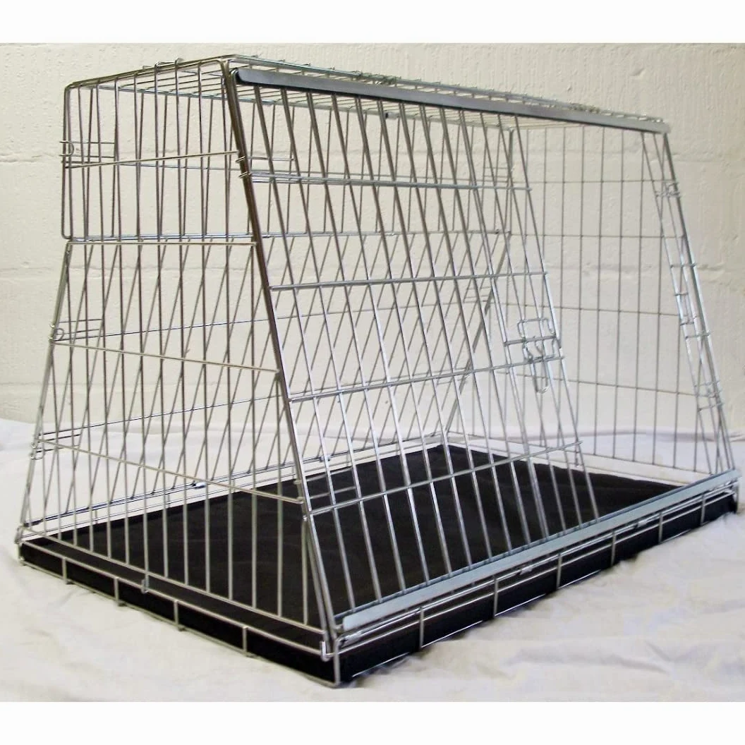 Pet World Universal CDC36 Cucciolo cane viaggio gabbia gabbia con lati inclinati anteriore e posteriore per fare un