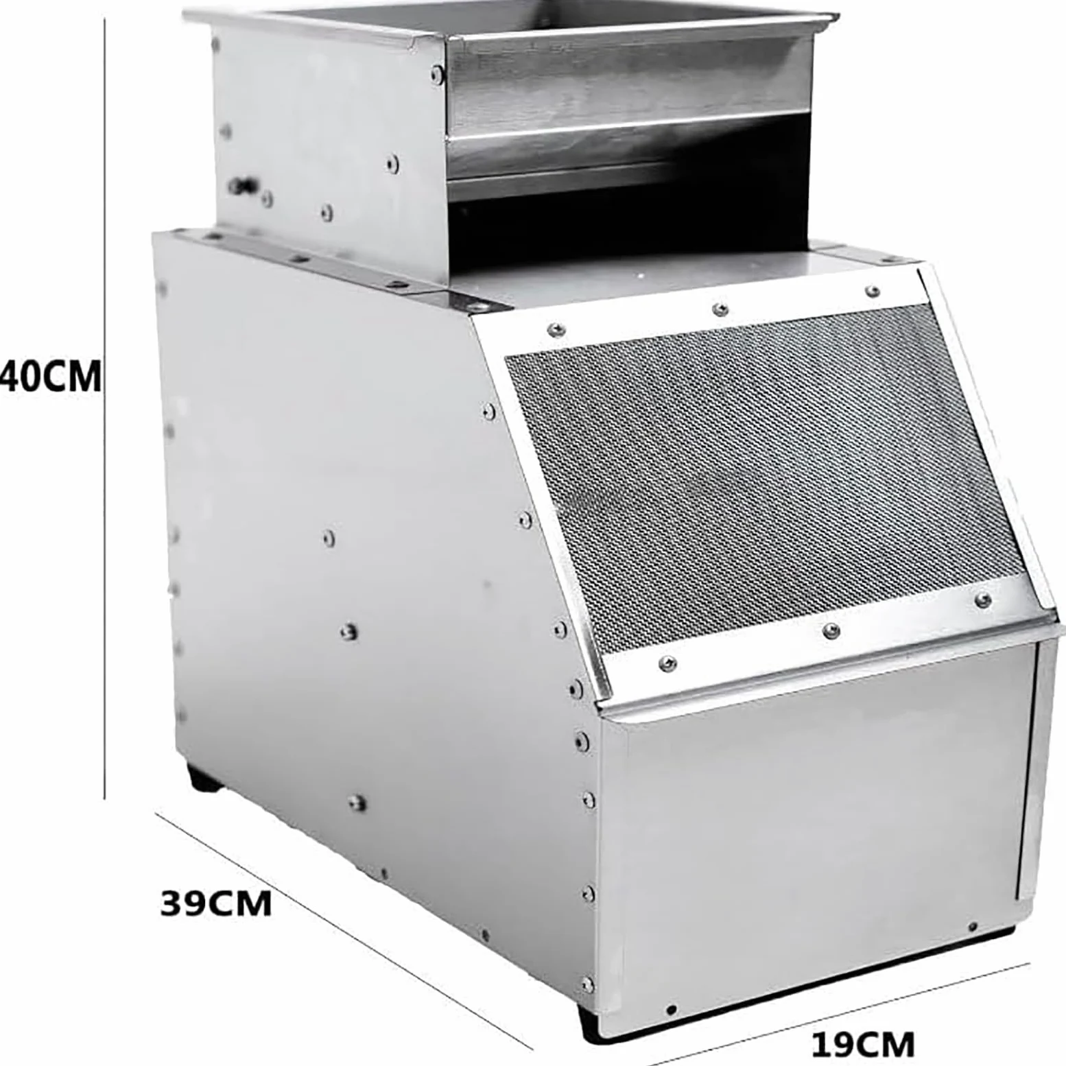 Macchina per la pulizia dei semi dell'uccello, separatore di velocità regolabile con scatola di ricezione materiale, elabora efficacemente miglio e cereali a 60-80 gatti/ora