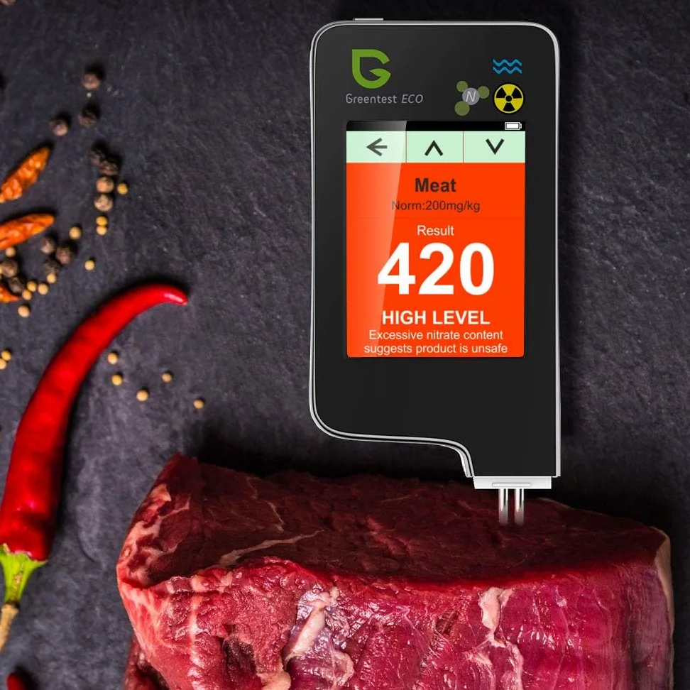 Greentest Eco 5 + contatore di nitrati per pesci Geiger contatore di nitrati per frutta, verdura, carne e acqua TDS tester di radiazione contatore Geiger contatore di radiazioni dosimetro